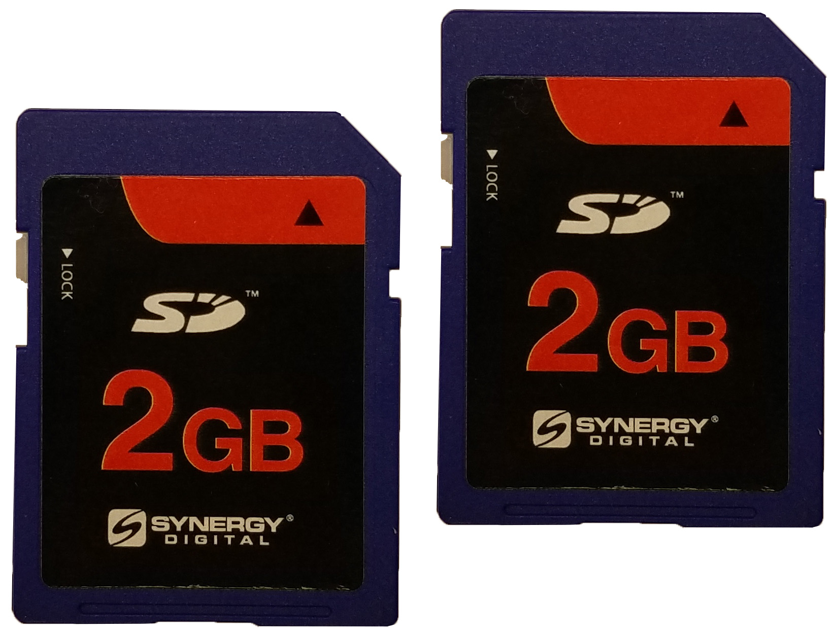 2 X 2gb Standard Secure Digital Sd Memory Card 1 Twin Pack