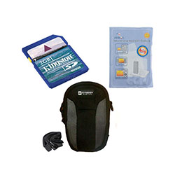 Synergy Digital Accessory Kit, Works with Kodak Zx5 Camcorder includes: SDC-22 Case, ZELCKSG Care & Cleaning, KSD2GB Memory Card