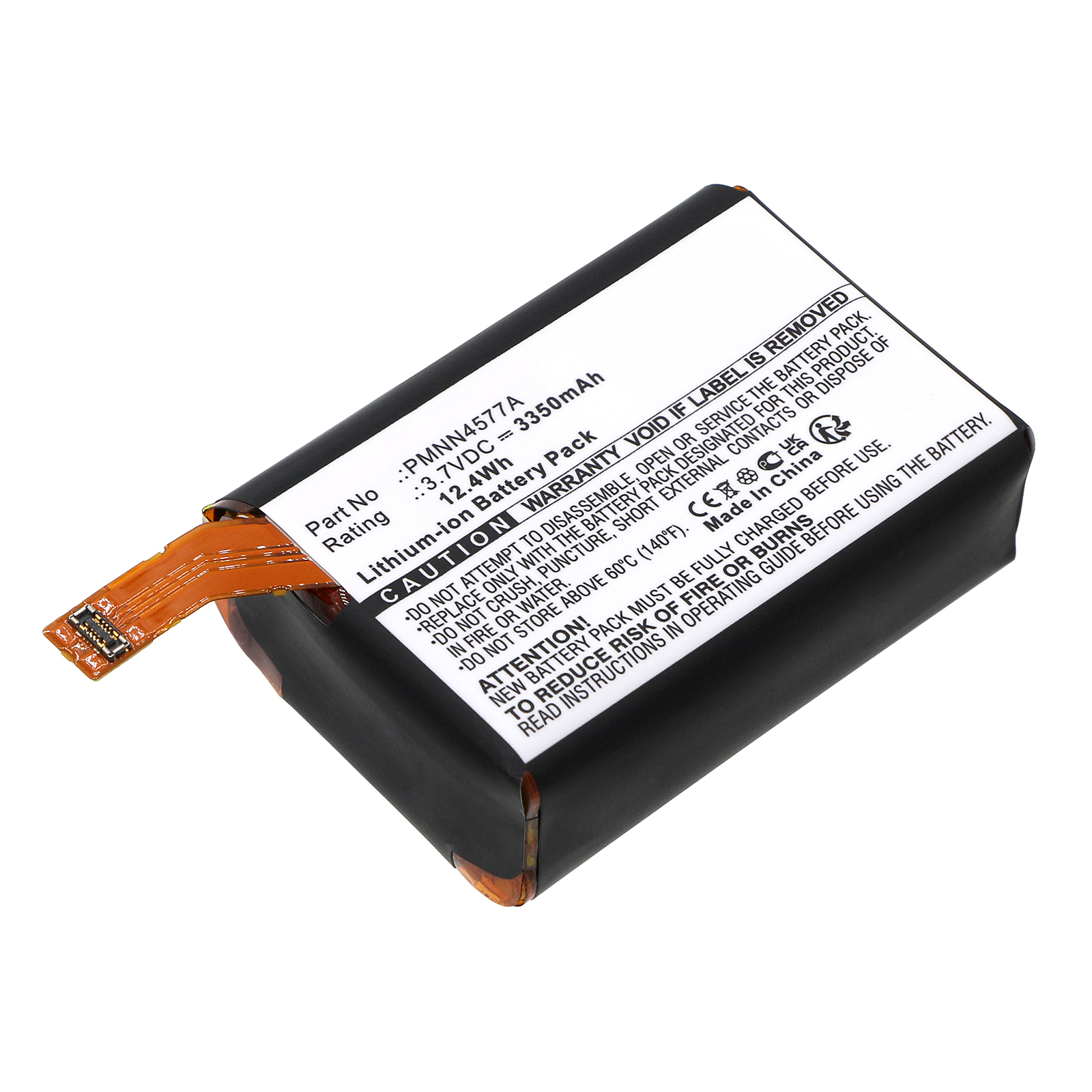 Synergy Digital 2-Way Radio Battery, Compatible with Motorola PMNN4577A 2-Way Radio Battery (Li-ion, 3.7V, 3350mAh)