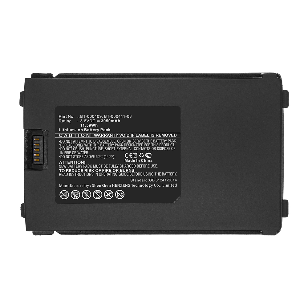 Synergy Digital Barcode Scanner Battery, Compatible with Zebra BT-000409 Barcode Scanner Battery (Li-ion, 3.8V, 3050mAh)