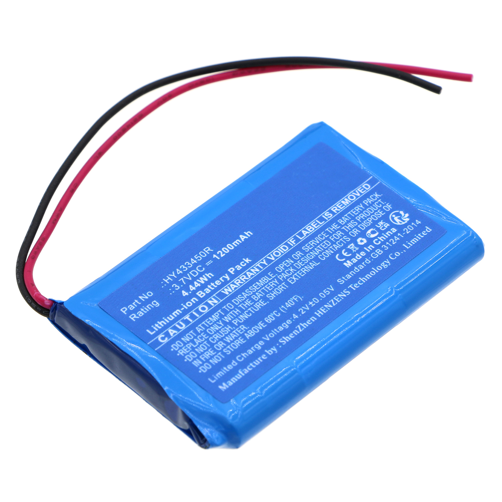Synergy Digital Speaker Battery, Compatible with Swisstone HY433450R Speaker Battery (Li-ion, 3.7V, 1200mAh)