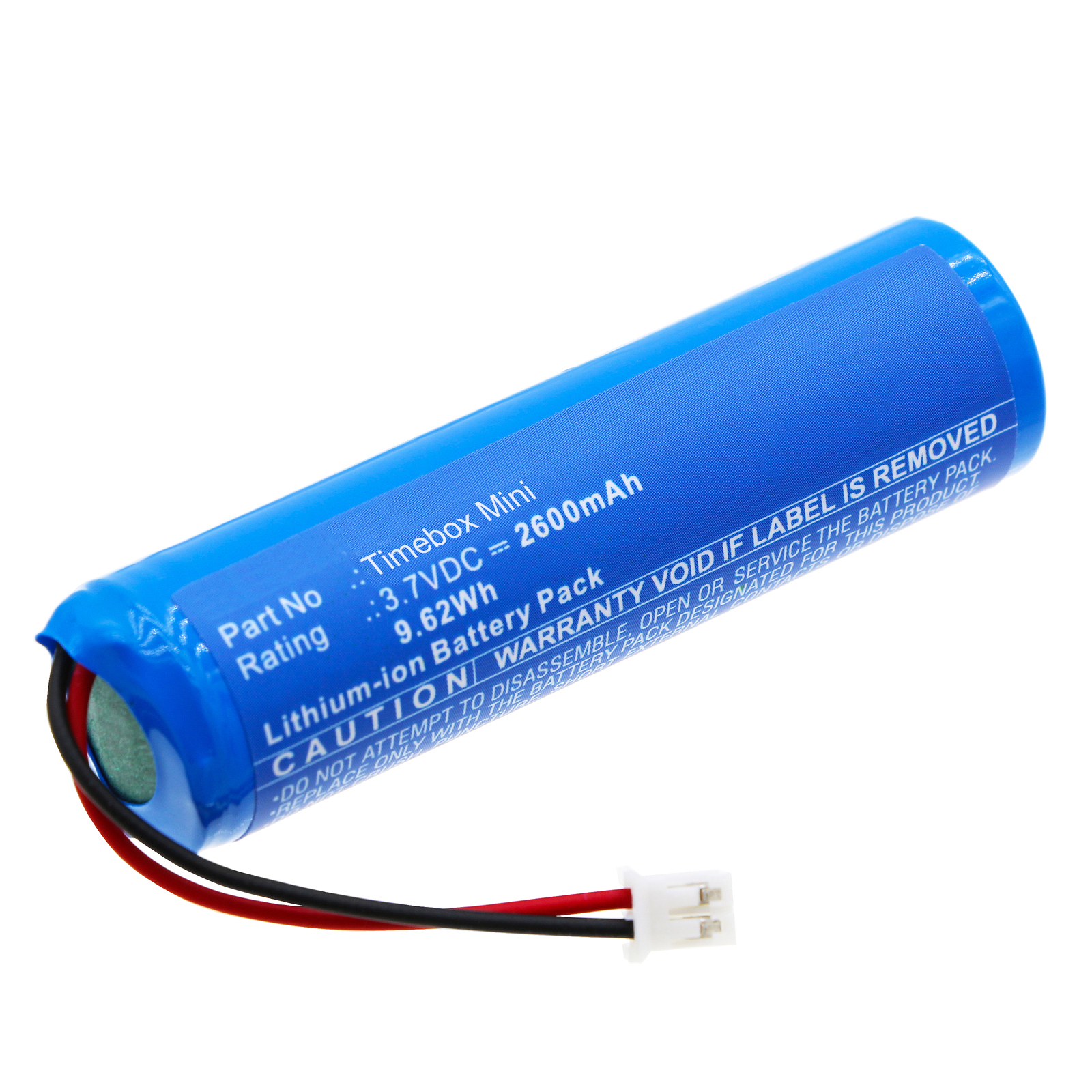 Synergy Digital Speaker Battery, Compatible with Divoom Timebox Mini Speaker Battery (Li-ion, 3.7V, 2600mAh)
