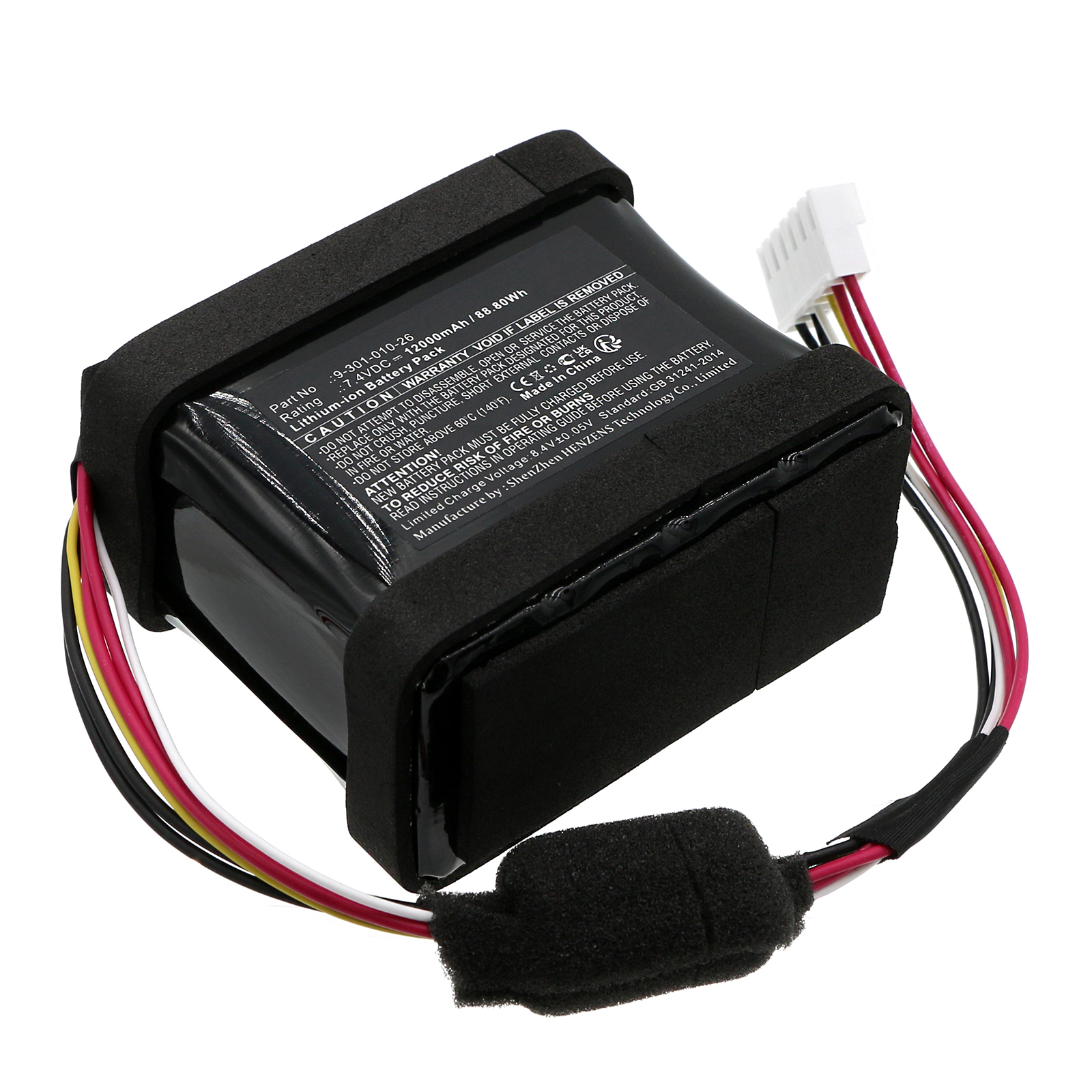 Synergy Digital Speaker Battery, Compatible with Sony 9-301-010-26 Speaker Battery (Li-ion, 7.4V, 12000mAh)