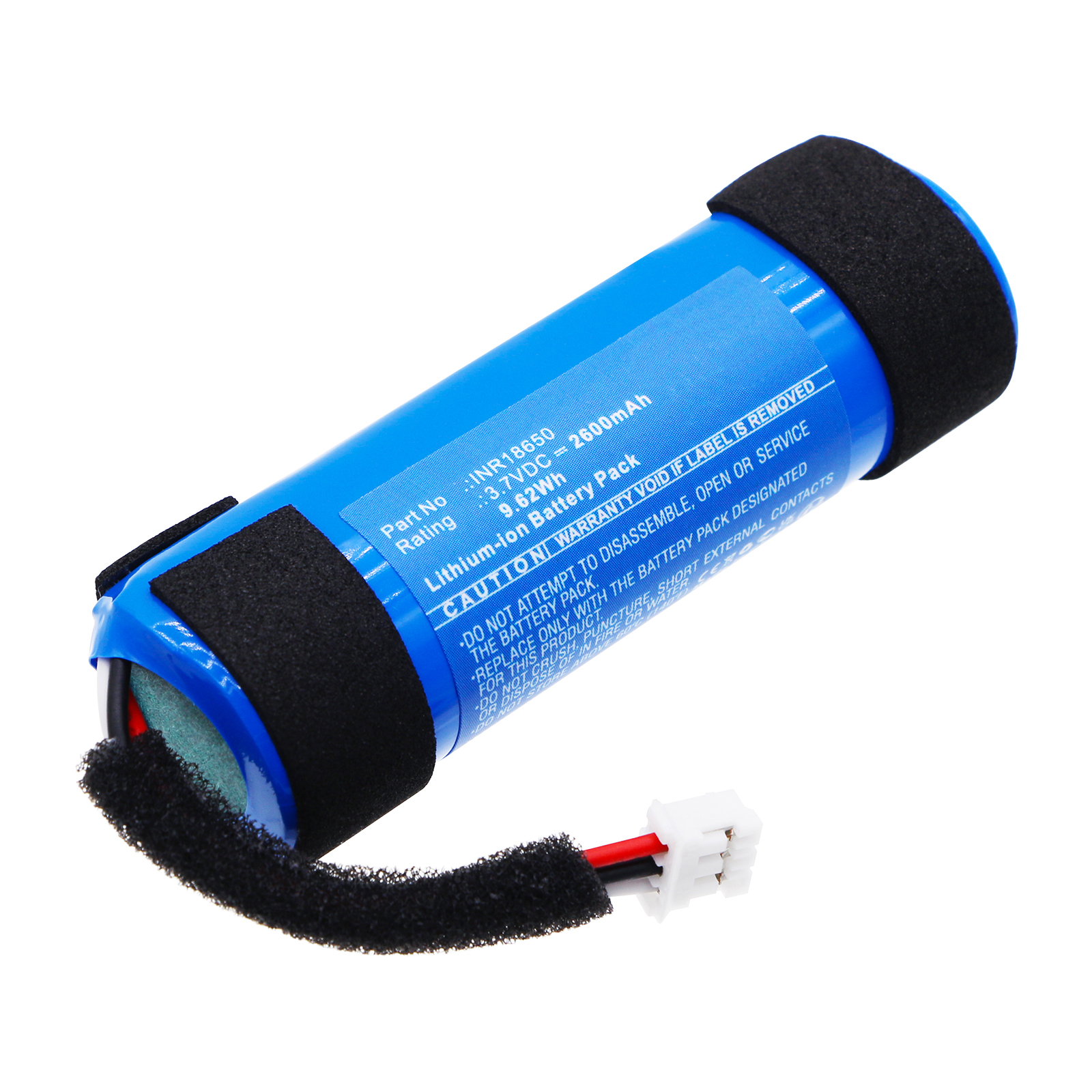 Synergy Digital Speaker Battery, Compatible with Divoom INR18650 Speaker Battery (Li-ion, 3.7V, 2600mAh)