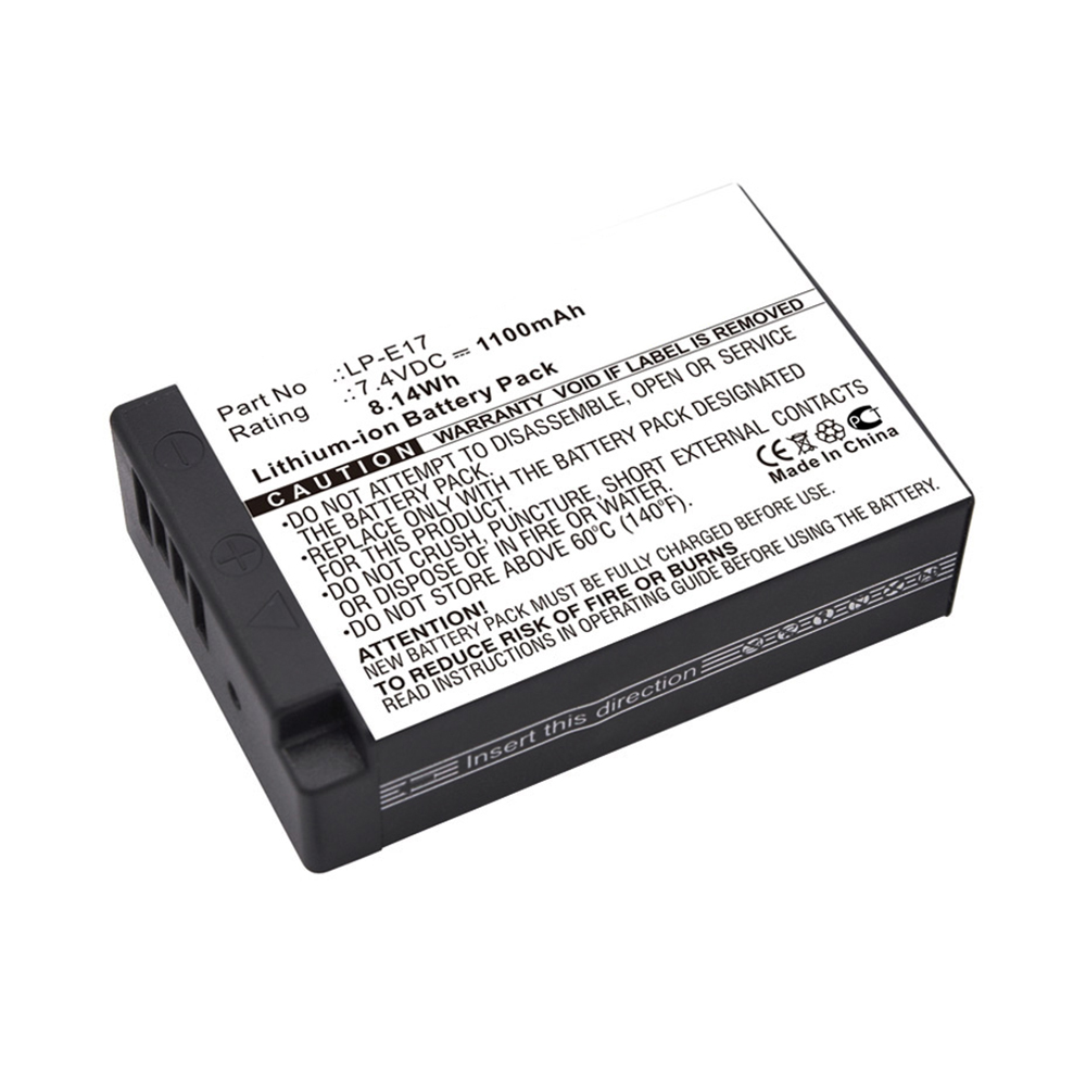 Synergy Digital Digital Camera Battery, Compatible with Canon LP-E17 Digital Camera Battery (Li-ion, 7.4V, 1100mAh)