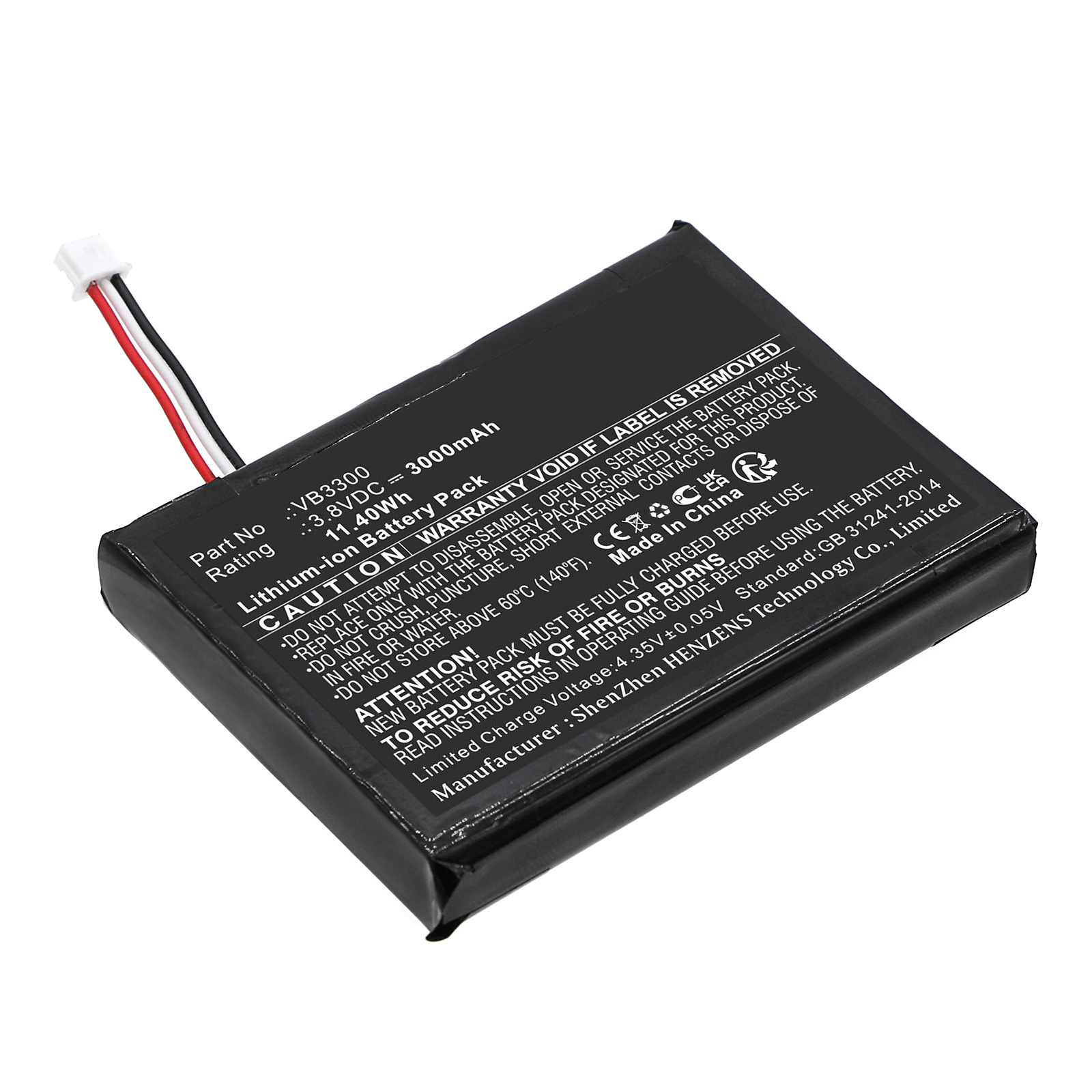 Synergy Digital Digital Camera Battery, Compatible with Motorola VB3300 Digital Camera Battery (Li-ion, 3.8V, 3000mAh)