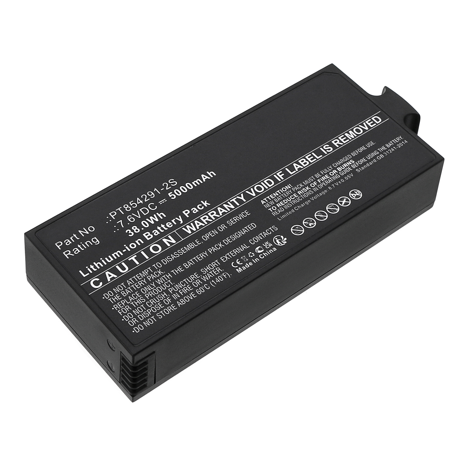 Synergy Digital Digital Camera Battery, Compatible with Insta360 PT854291-2S Digital Camera Battery (Li-ion, 7.6V, 5000mAh)