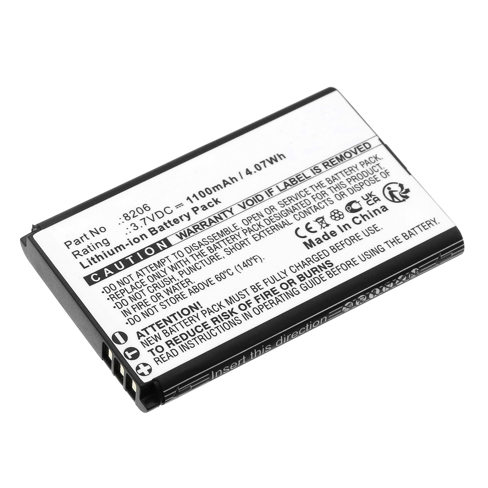 Synergy Digital Cordless Phone Battery, Compatible with AEi 8106 Cordless Phone Battery (Li-ion, 3.7V, 1100mAh)