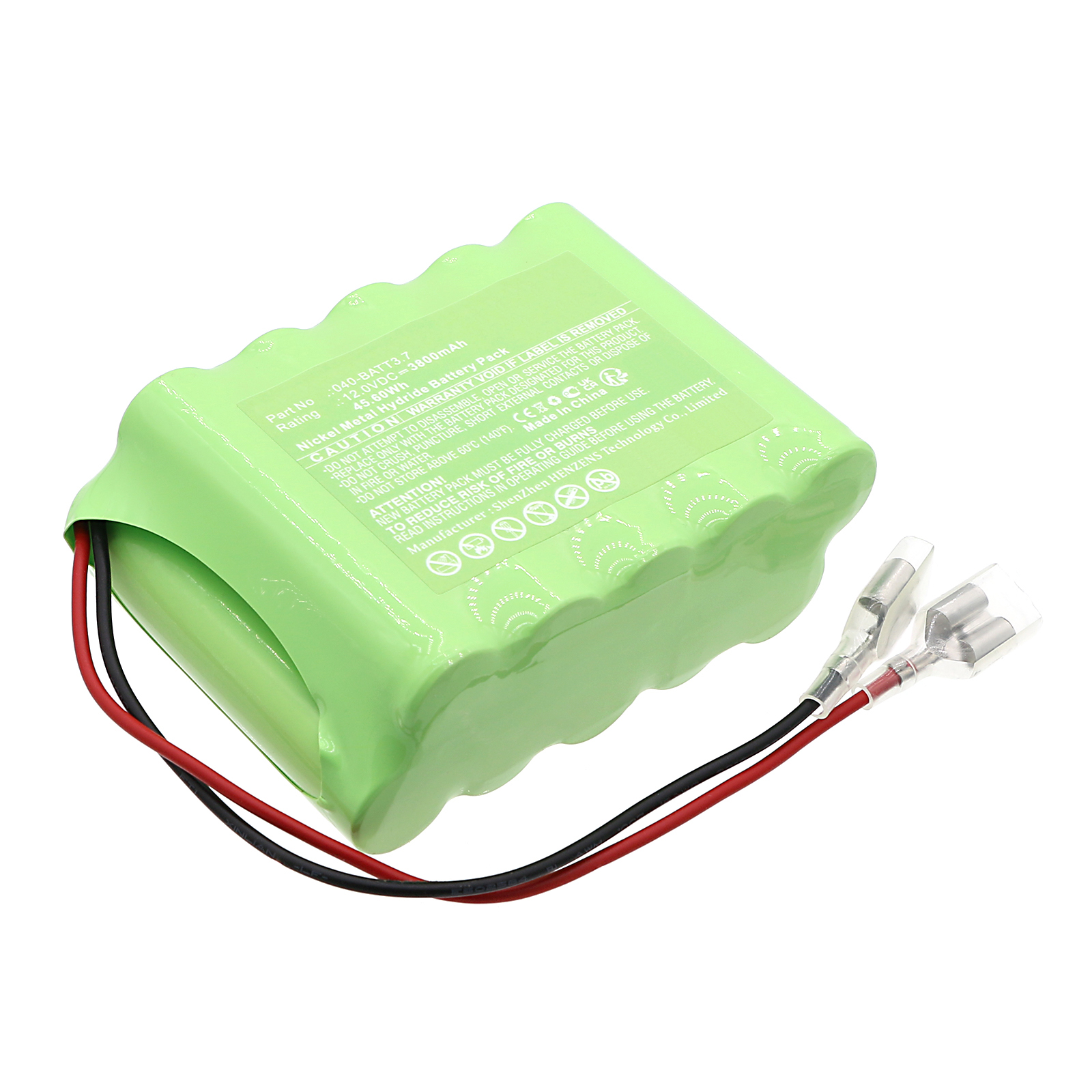 Synergy Digital Flashlight Battery, Compatible with Trail Tech 040-BATT3.7 Flashlight Battery (Ni-MH, 12V, 3800mAh)