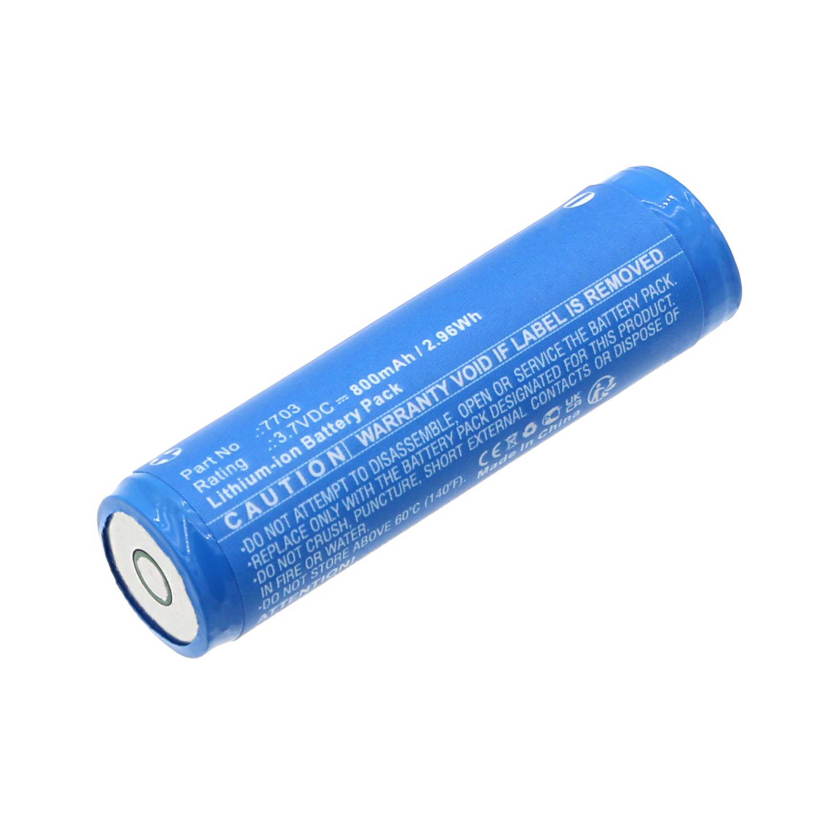 Synergy Digital Flashlight Battery, Compatible with Ledlenser 7703 Flashlight Battery (Li-ion, 3.7V, 800mAh)