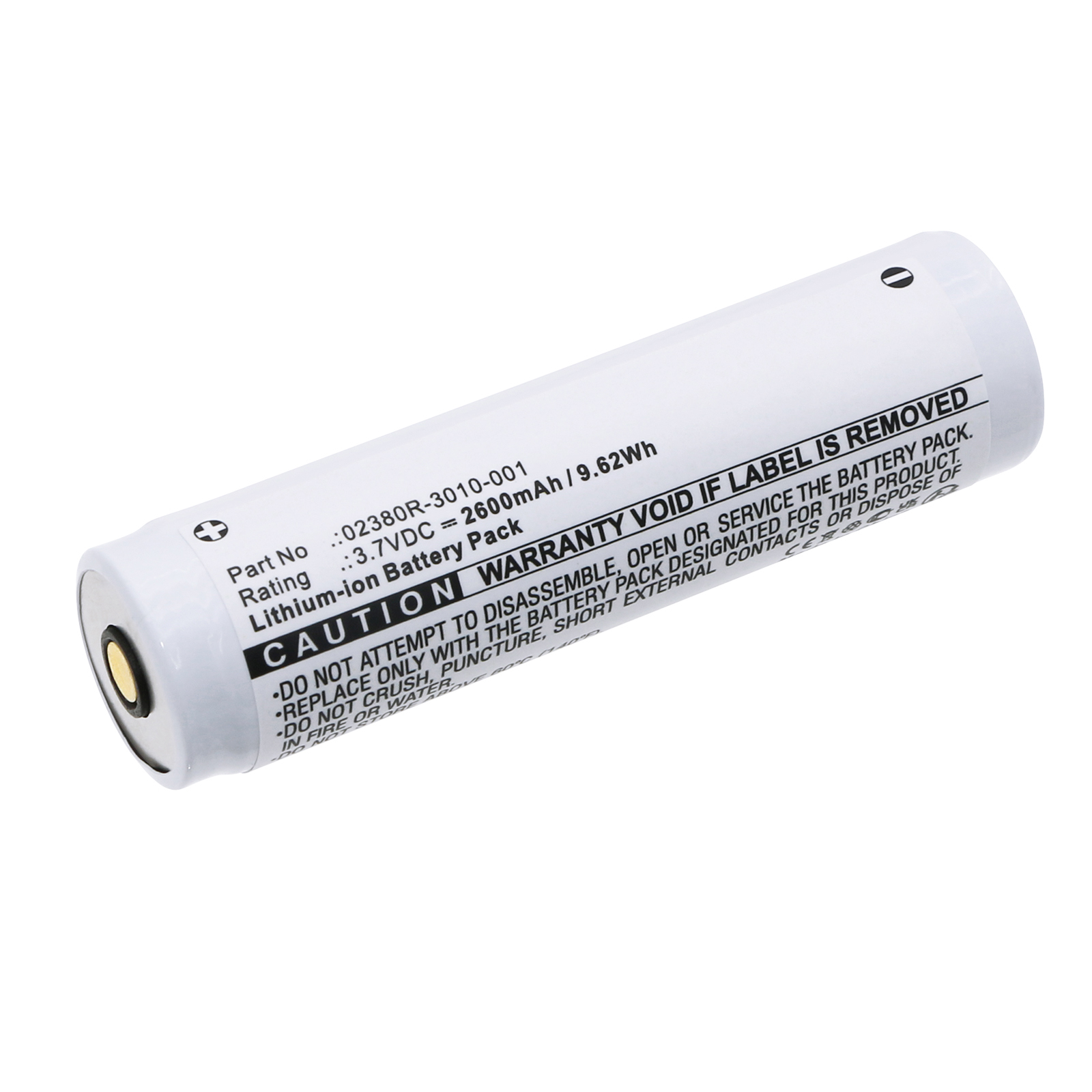 Synergy Digital Flashlight Battery, Compatible with Pelican 02380R-3010-000E Flashlight Battery (Li-ion, 3.7V, 2600mAh)