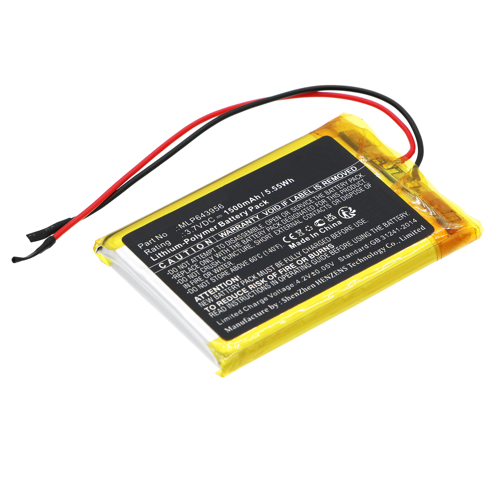 Synergy Digital GPS Battery, Compatible with RAND McNally MLP643956 GPS Battery (Li-Pol, 3.7V, 1500mAh)