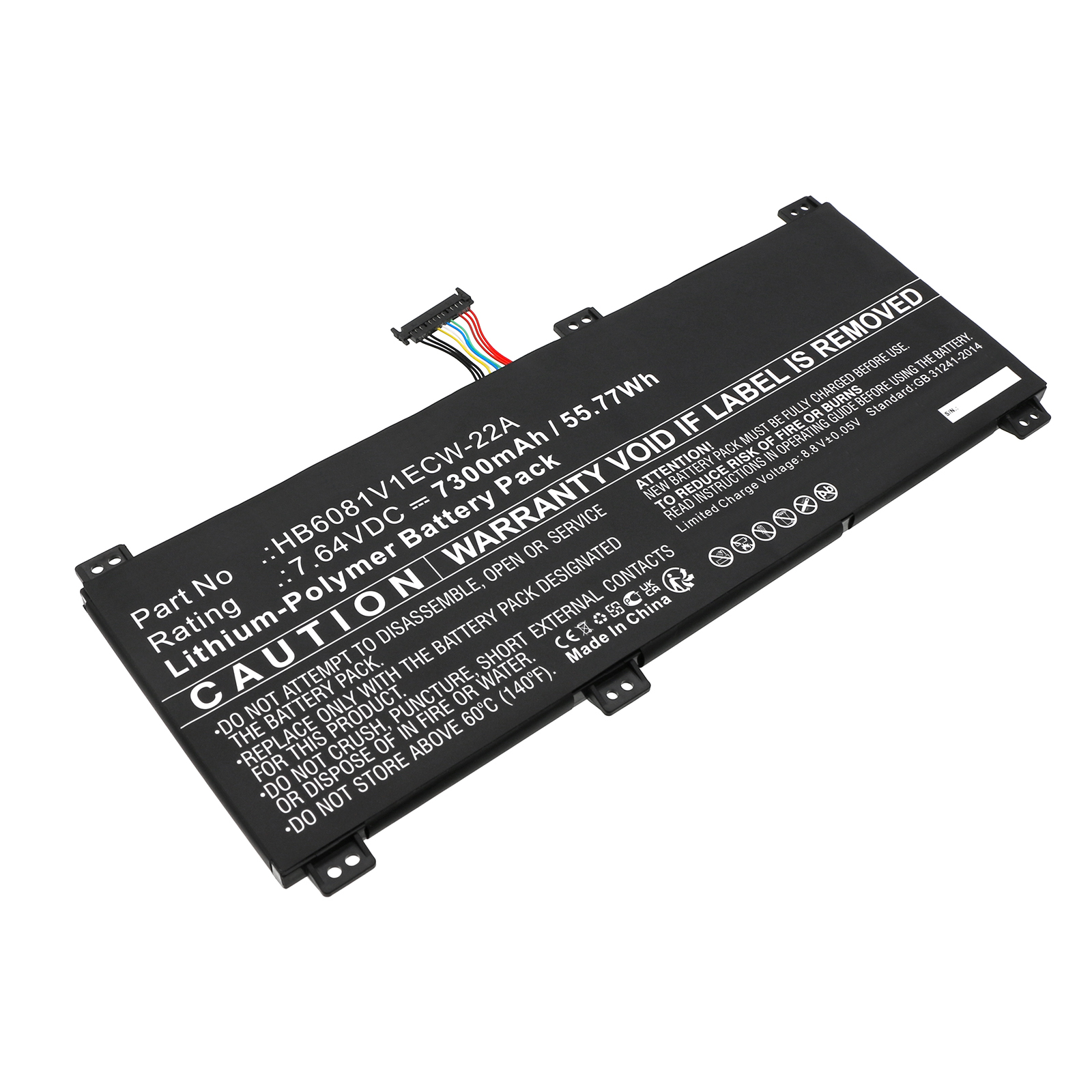 Synergy Digital Laptop Battery, Compatible with Honor HB6081V1ECW-22A Laptop Battery (Li-Pol, 7.64V, 7300mAh)