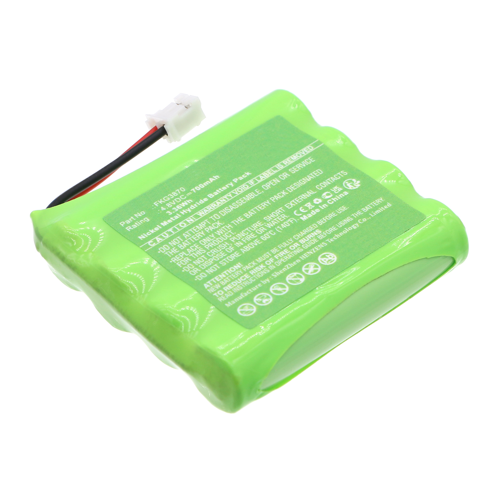 Synergy Digital Medical Battery, Compatible with Globus FKG3870 Medical Battery (Ni-MH, 4.8V, 700mAh)