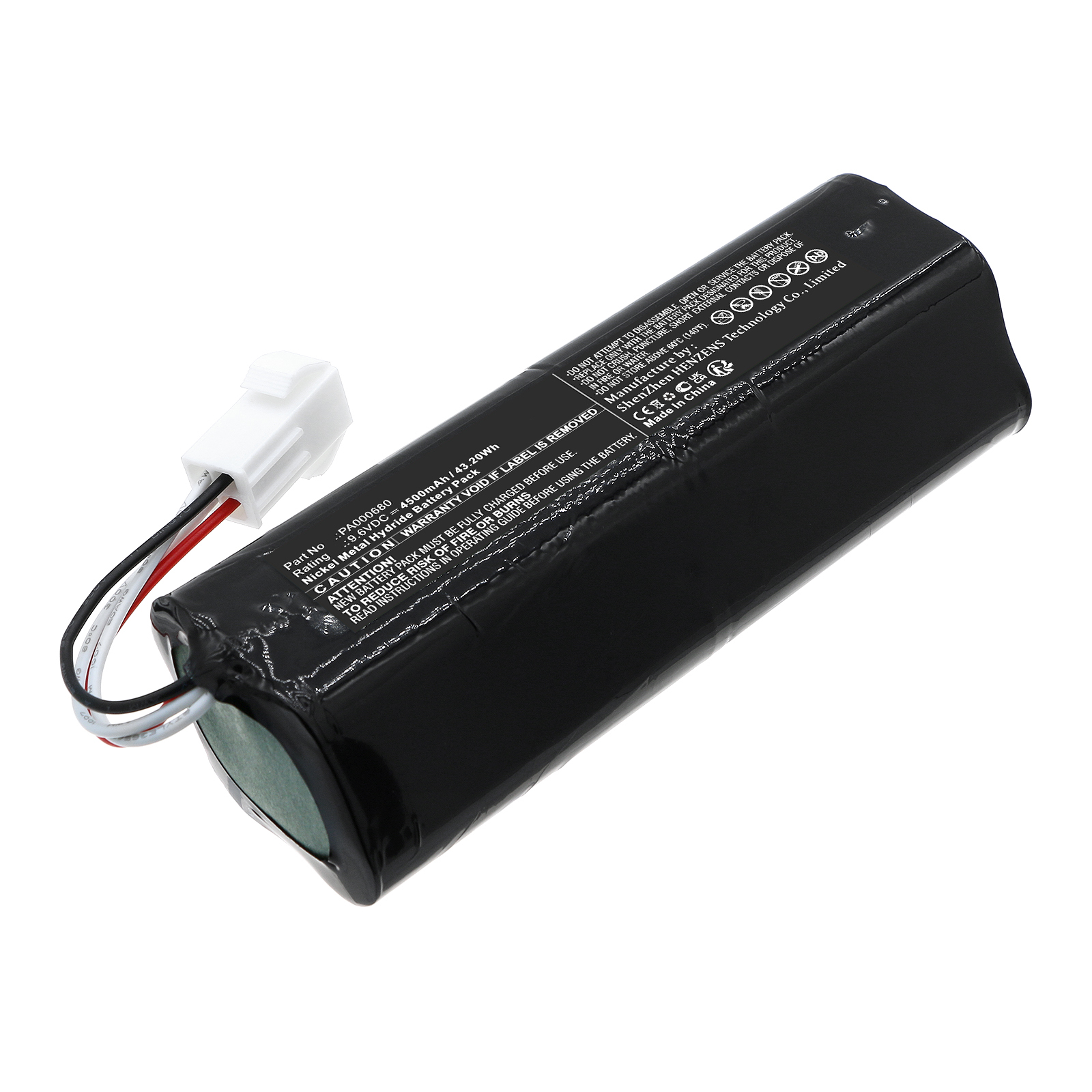 Synergy Digital Medical Battery, Compatible with PM Atemschutz PA000680 Medical Battery (Ni-MH, 9.6V, 4500mAh)