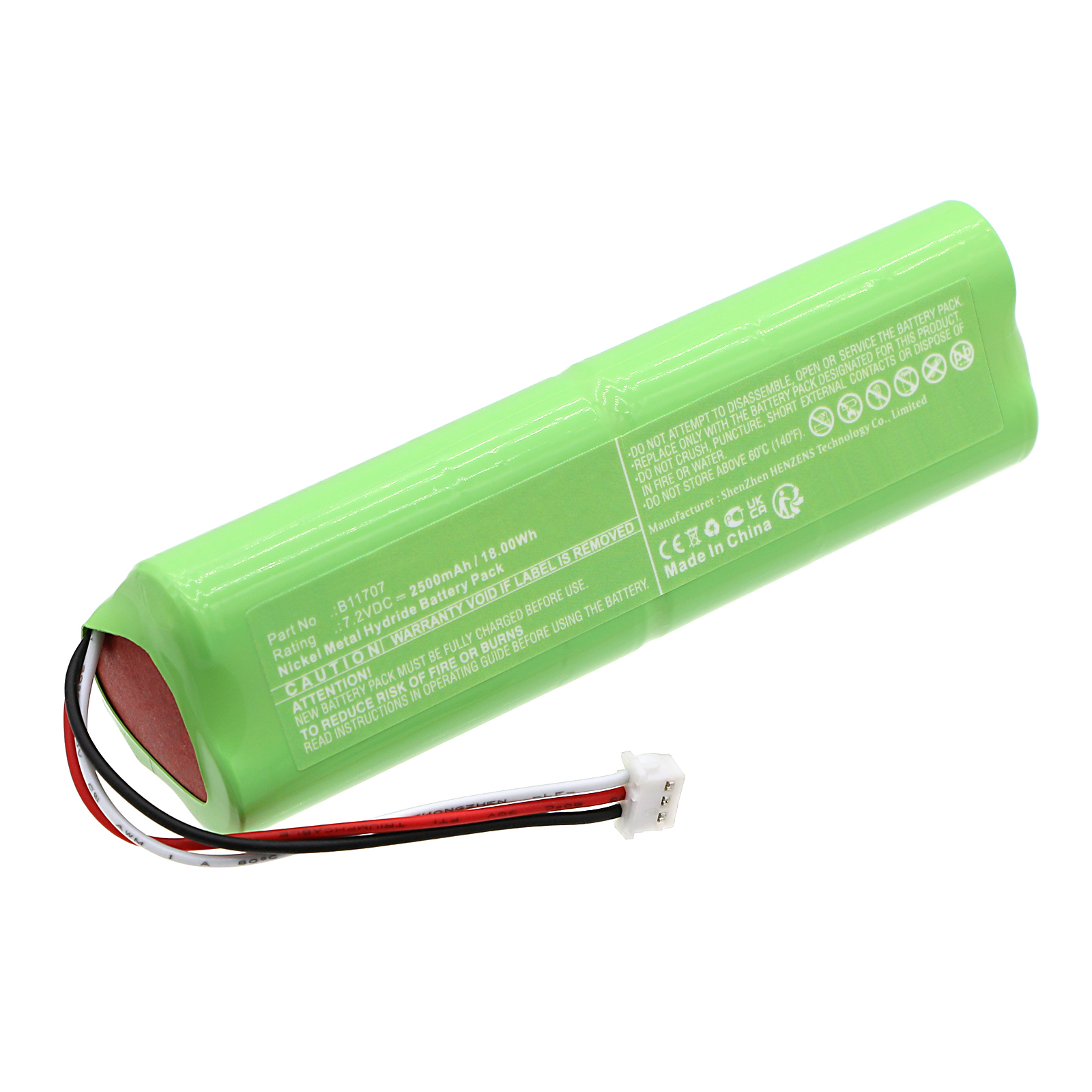 Synergy Digital Medical Battery, Compatible with Medical Compression System B11707 Medical Battery (Ni-MH, 7.2V, 2500mAh)