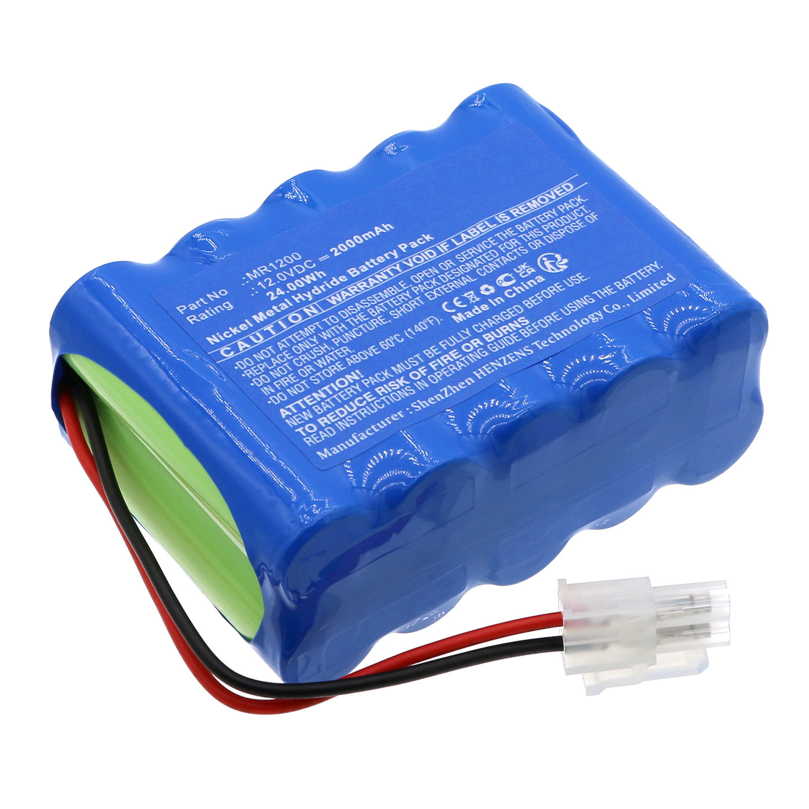 Synergy Digital Medical Battery, Compatible with Cardioline GPRHC222N056 Medical Battery (Ni-MH, 12V, 2000mAh)