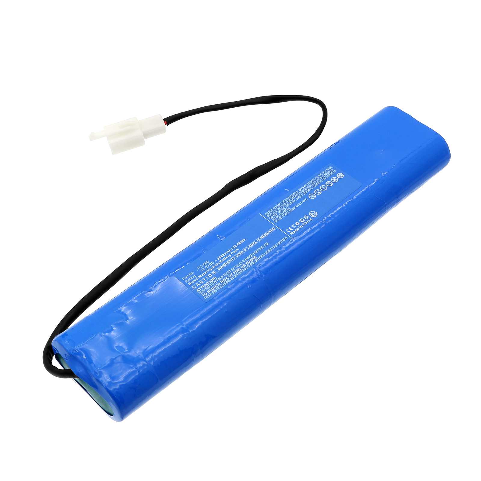 Synergy Digital Medical Battery, Compatible with Fukuda FC-560 Medical Battery (Ni-MH, 12V, 3000mAh)