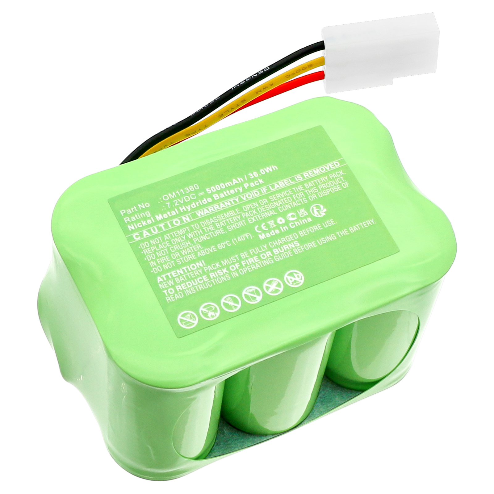 Synergy Digital Medical Battery, Compatible with Biomedical PRT4402 Medical Battery (Ni-MH, 7.2V, 5000mAh)