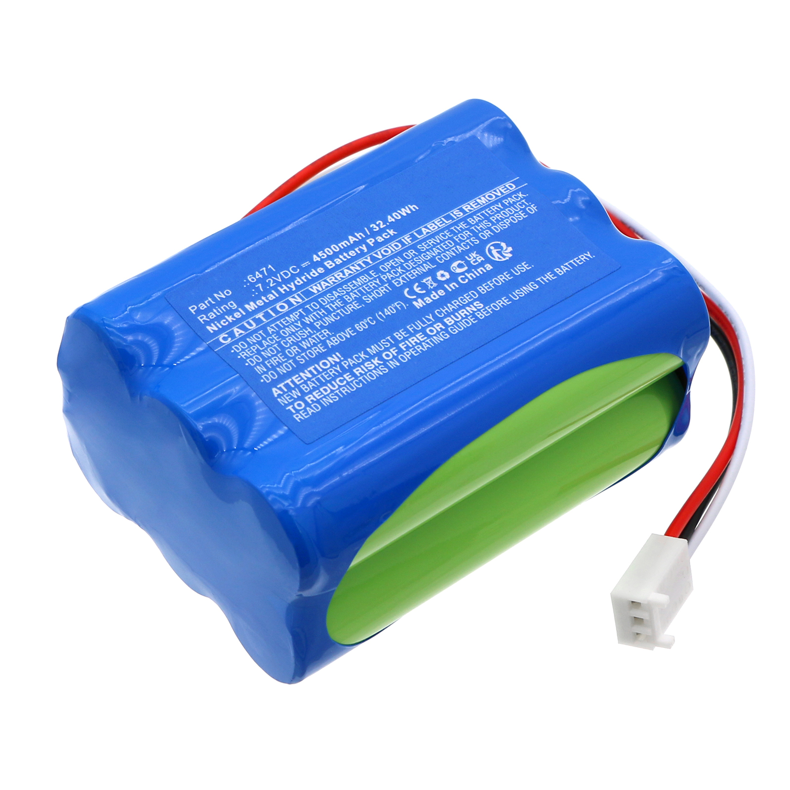 Synergy Digital Medical Battery, Compatible with IPB 6471 Medical Battery (Ni-MH, 7.2V, 4500mAh)