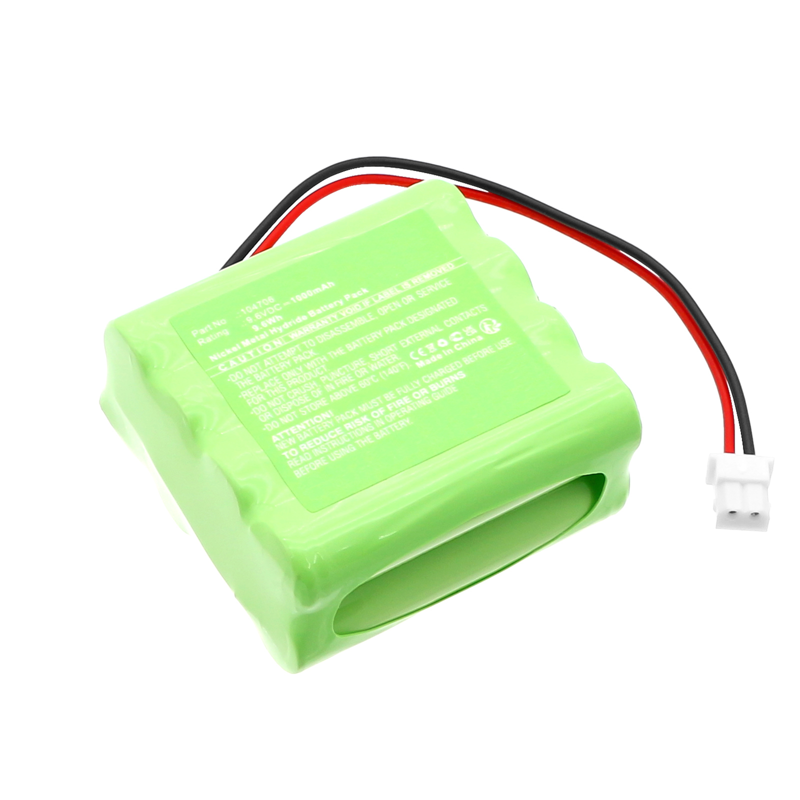 Synergy Digital Medical Battery, Compatible with SCHWA 104706 Medical Battery (Ni-MH, 9.6V, 1000mAh)