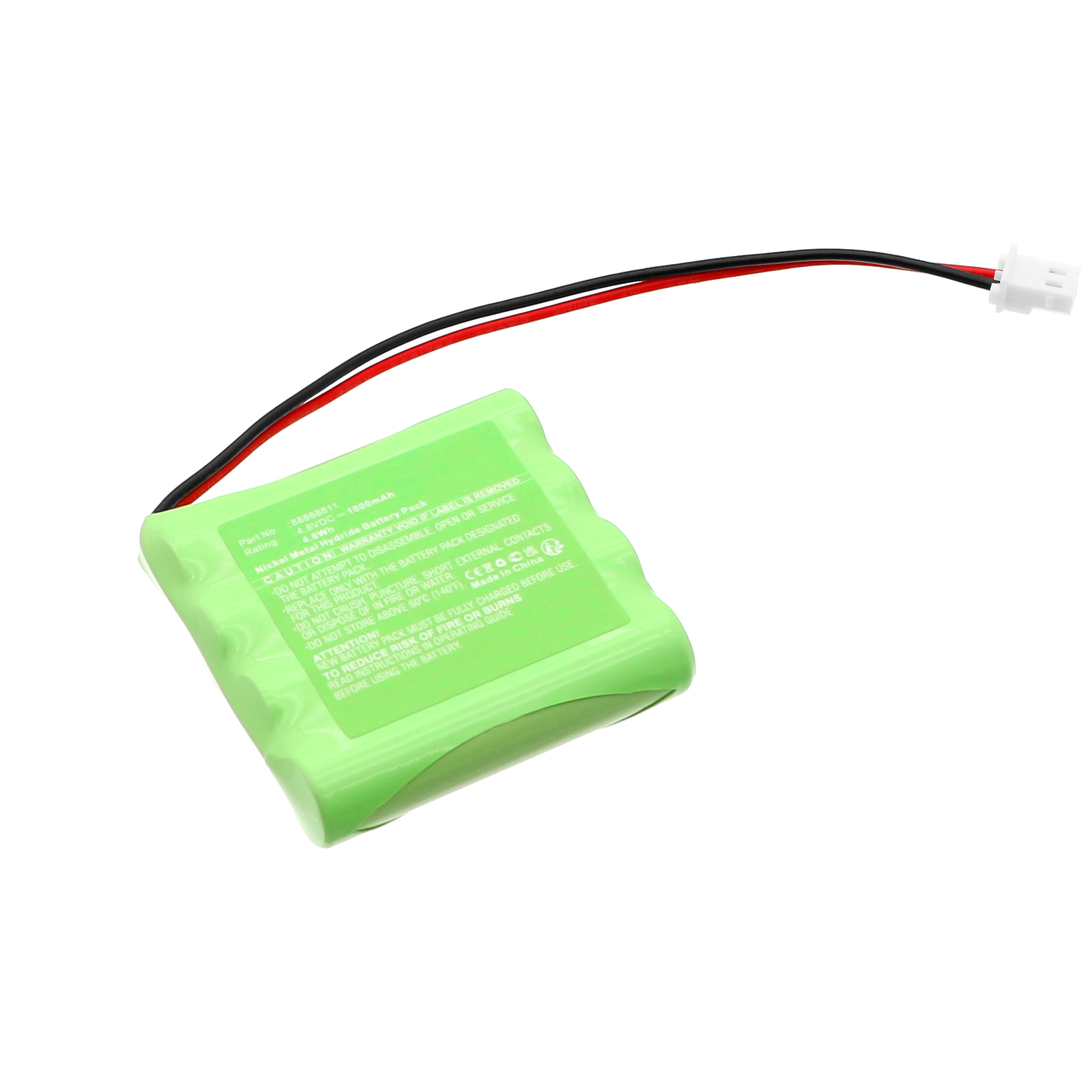 Synergy Digital Medical Battery, Compatible with SCHWA 88888811 Medical Battery (Ni-MH, 4.8V, 1000mAh)