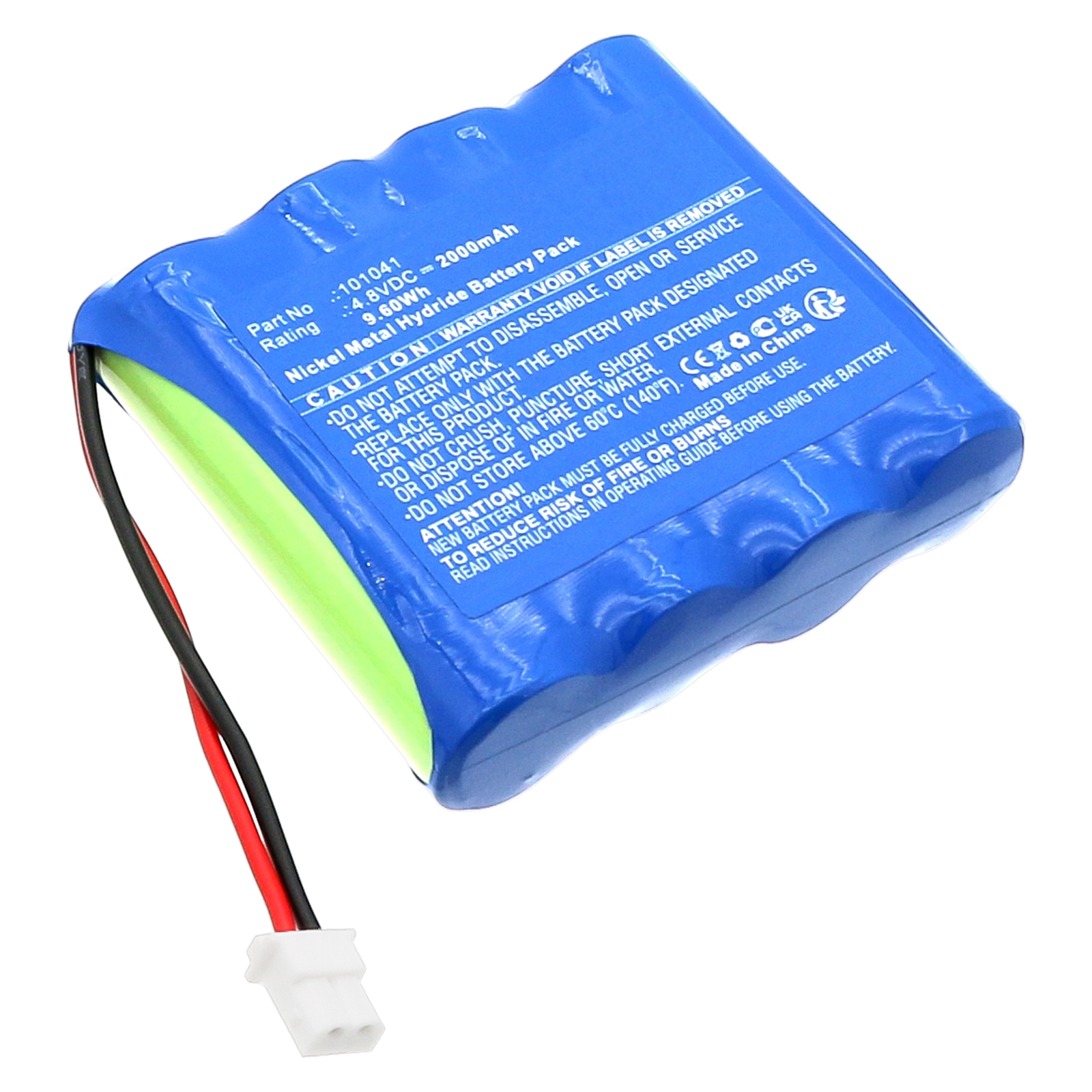 Synergy Digital Medical Battery, Compatible with SCHWA 101041 Medical Battery (Ni-MH, 4.8V, 2000mAh)