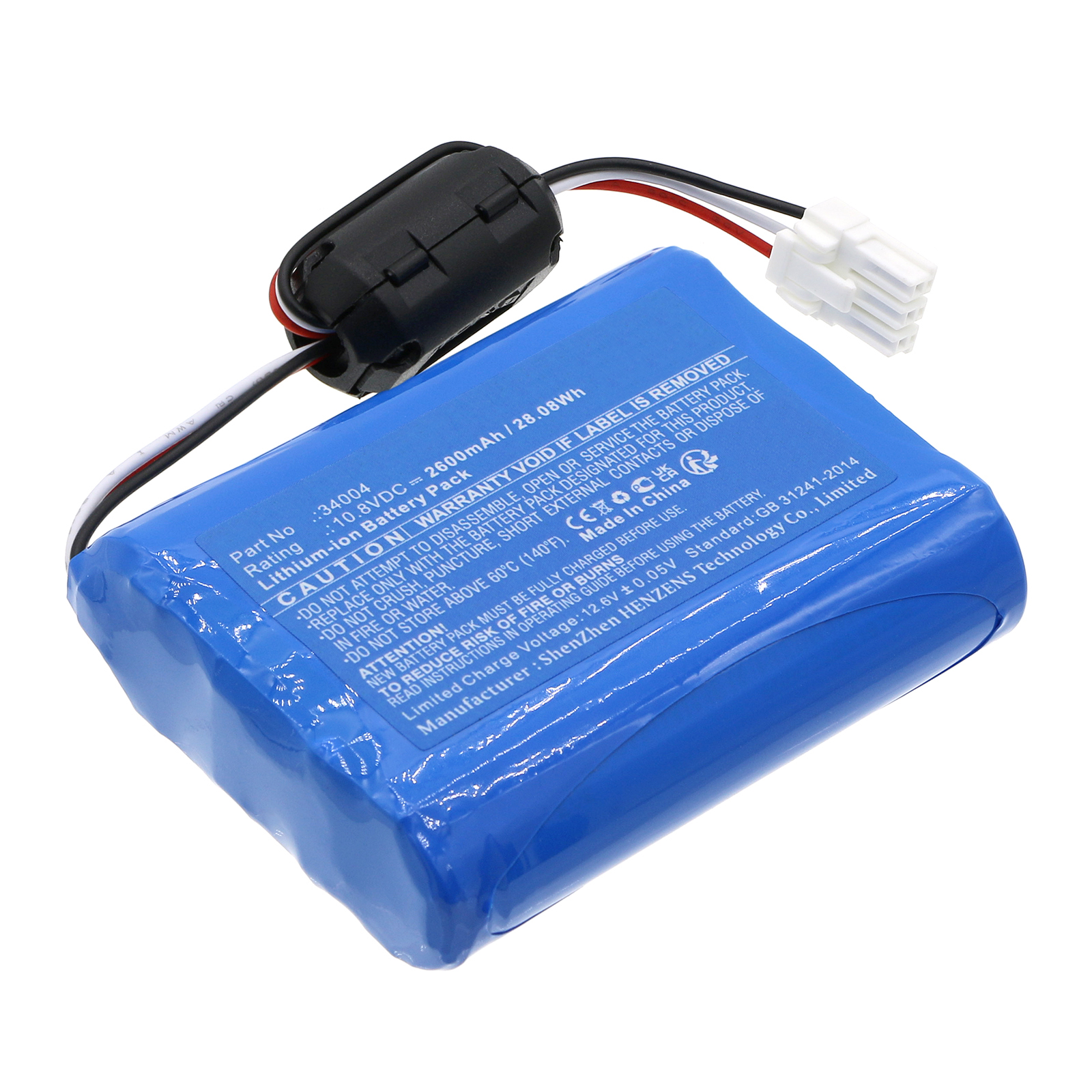 Synergy Digital Medical Battery, Compatible with Welch-Allyn 30018-EX Medical Battery (Li-ion, 10.8V, 2600mAh)