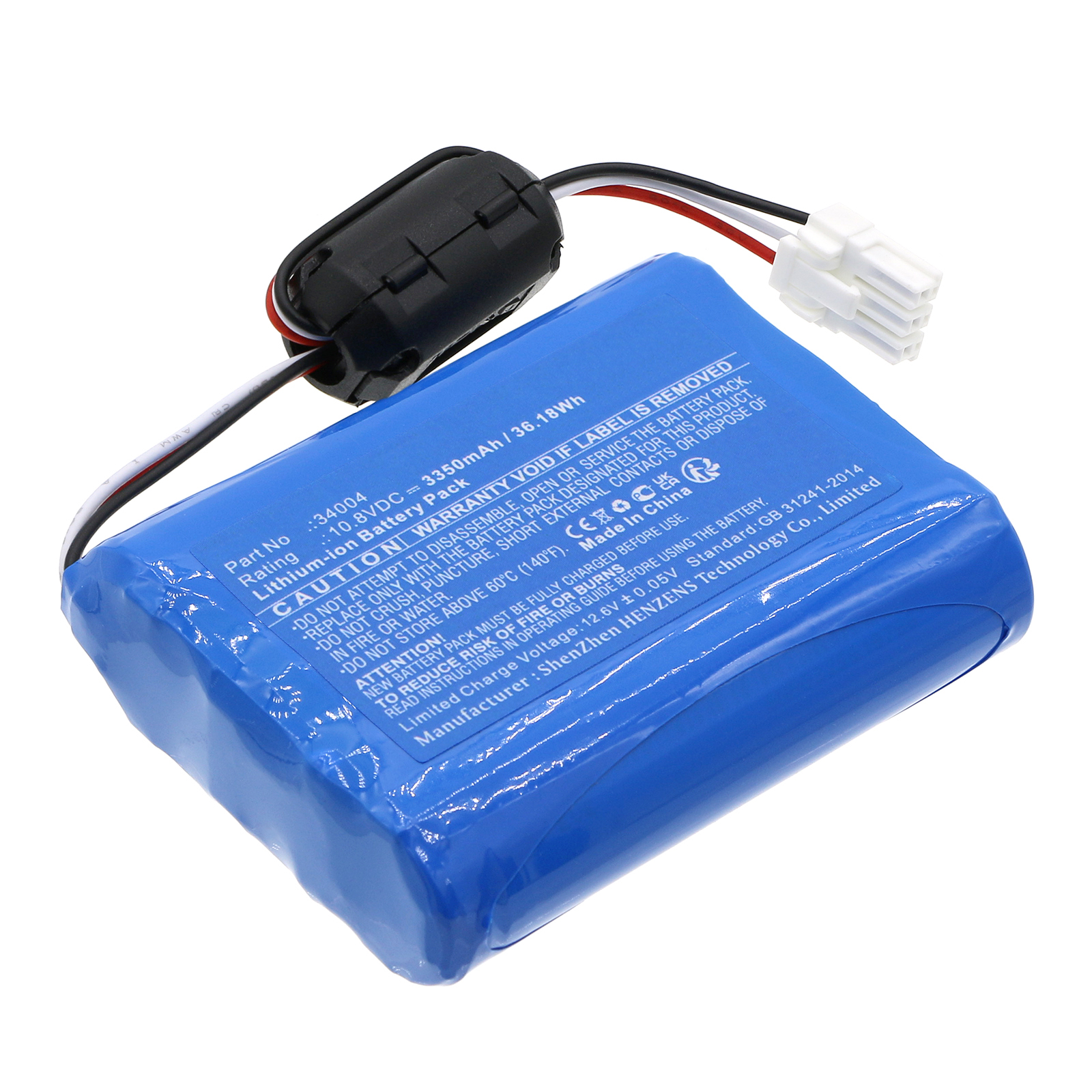 Synergy Digital Medical Battery, Compatible with Welch-Allyn 30018-EX Medical Battery (Li-ion, 10.8V, 3350mAh)