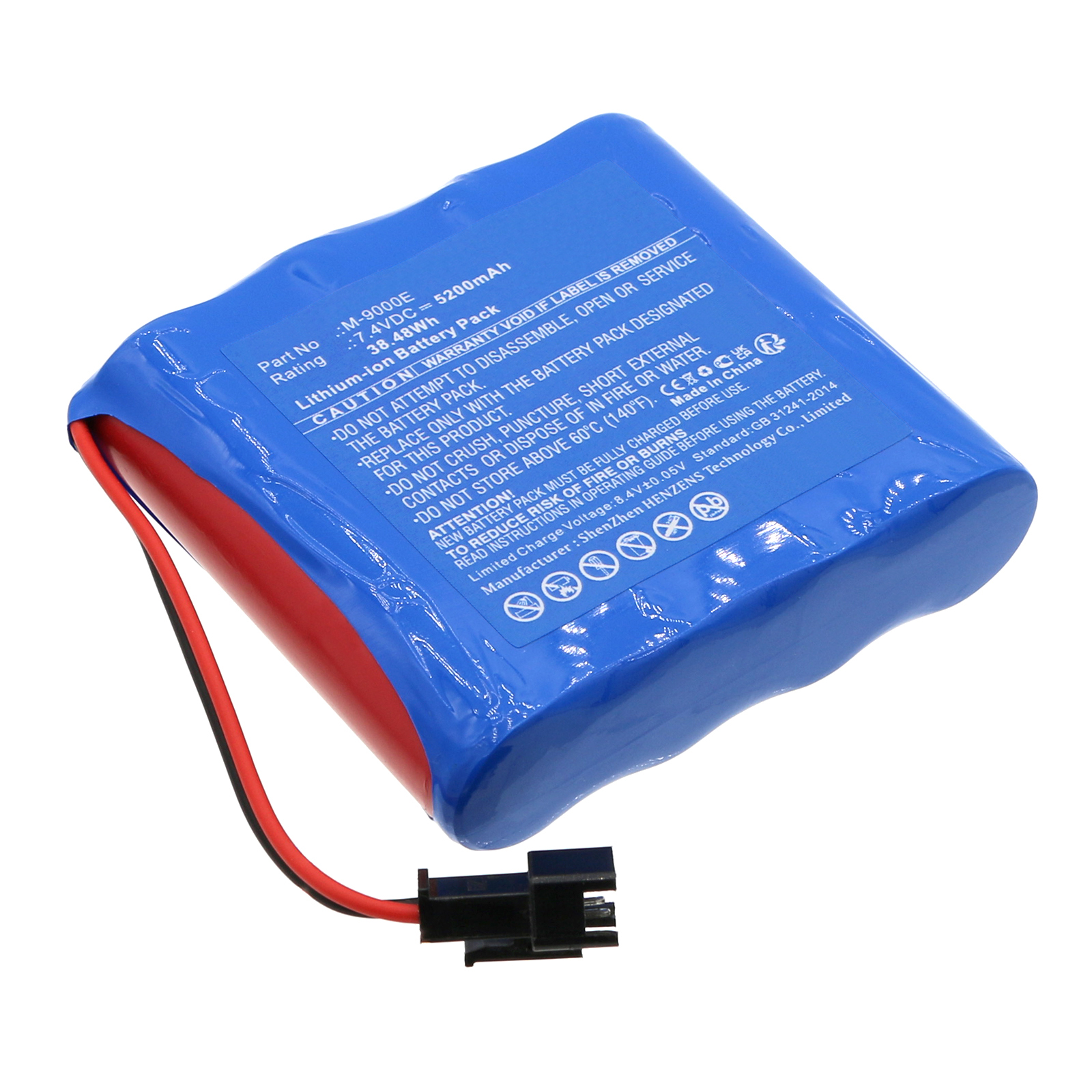 Synergy Digital Medical Battery, Compatible with Aricon M-9000E Medical Battery (Li-ion, 7.4V, 5200mAh)