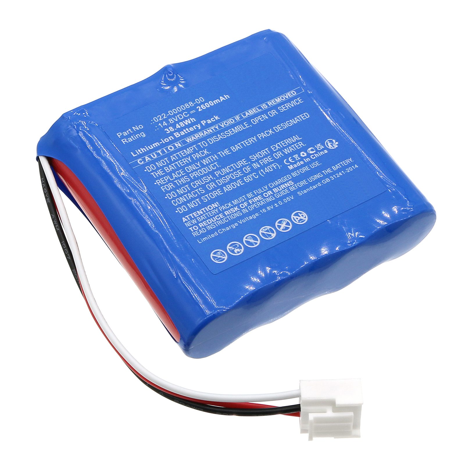 Synergy Digital Medical Battery, Compatible with COMEN 022-000088-00 Medical Battery (Li-ion, 14.8V, 2600mAh)