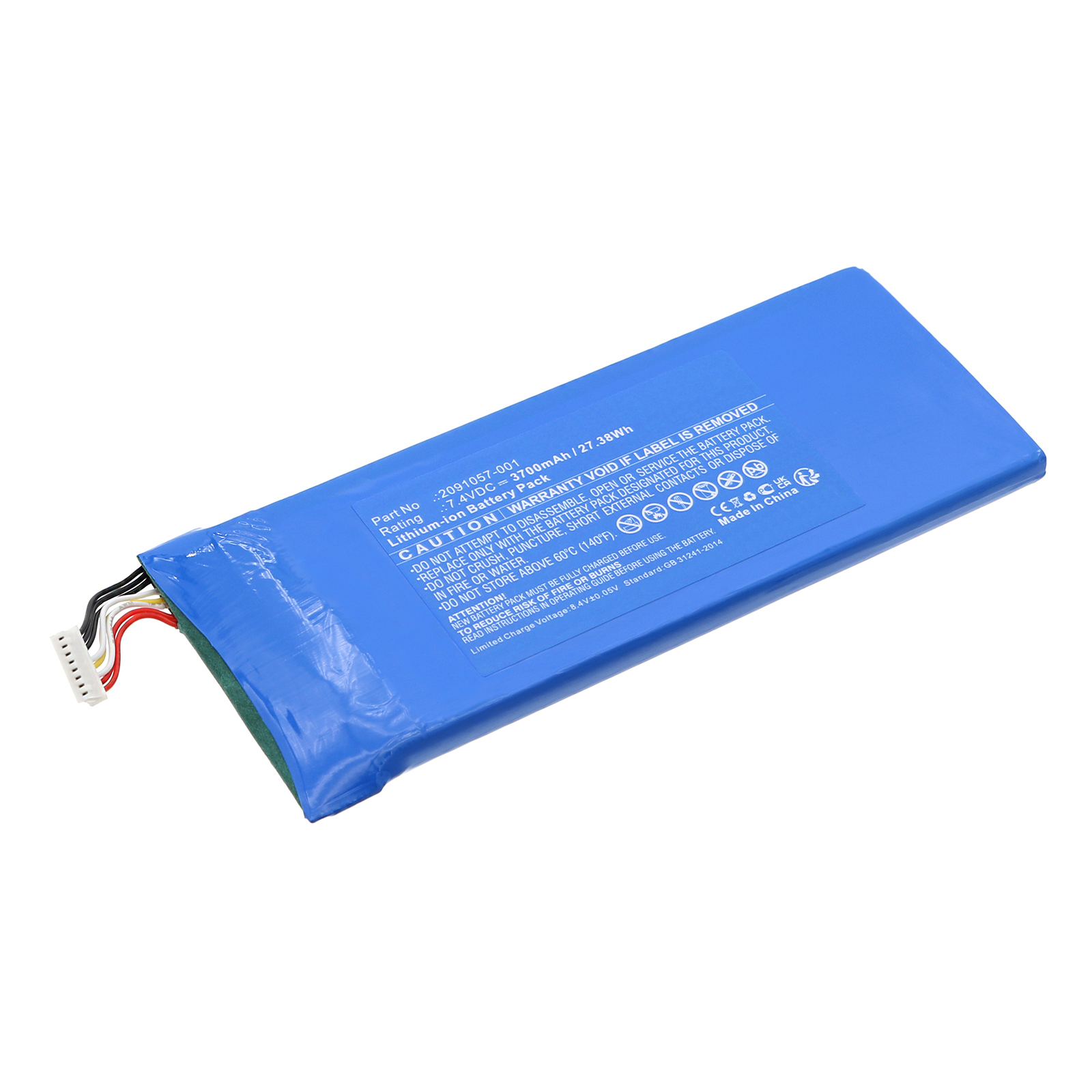 Synergy Digital Medical Battery, Compatible with GE 2091057-001 Medical Battery (Li-ion, 7.4V, 3700mAh)