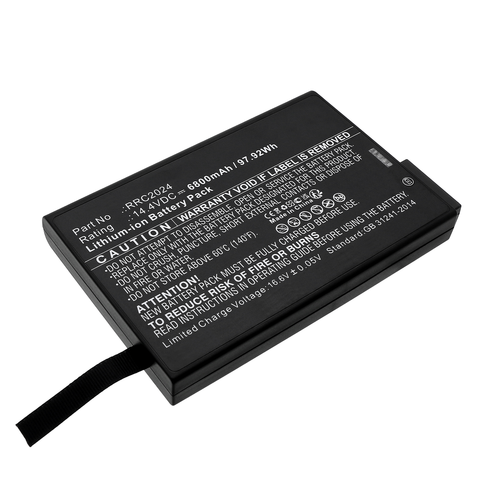 Synergy Digital Medical Battery, Compatible with Aeonmed RRC2024 Medical Battery (Li-ion, 14.4V, 6800mAh)