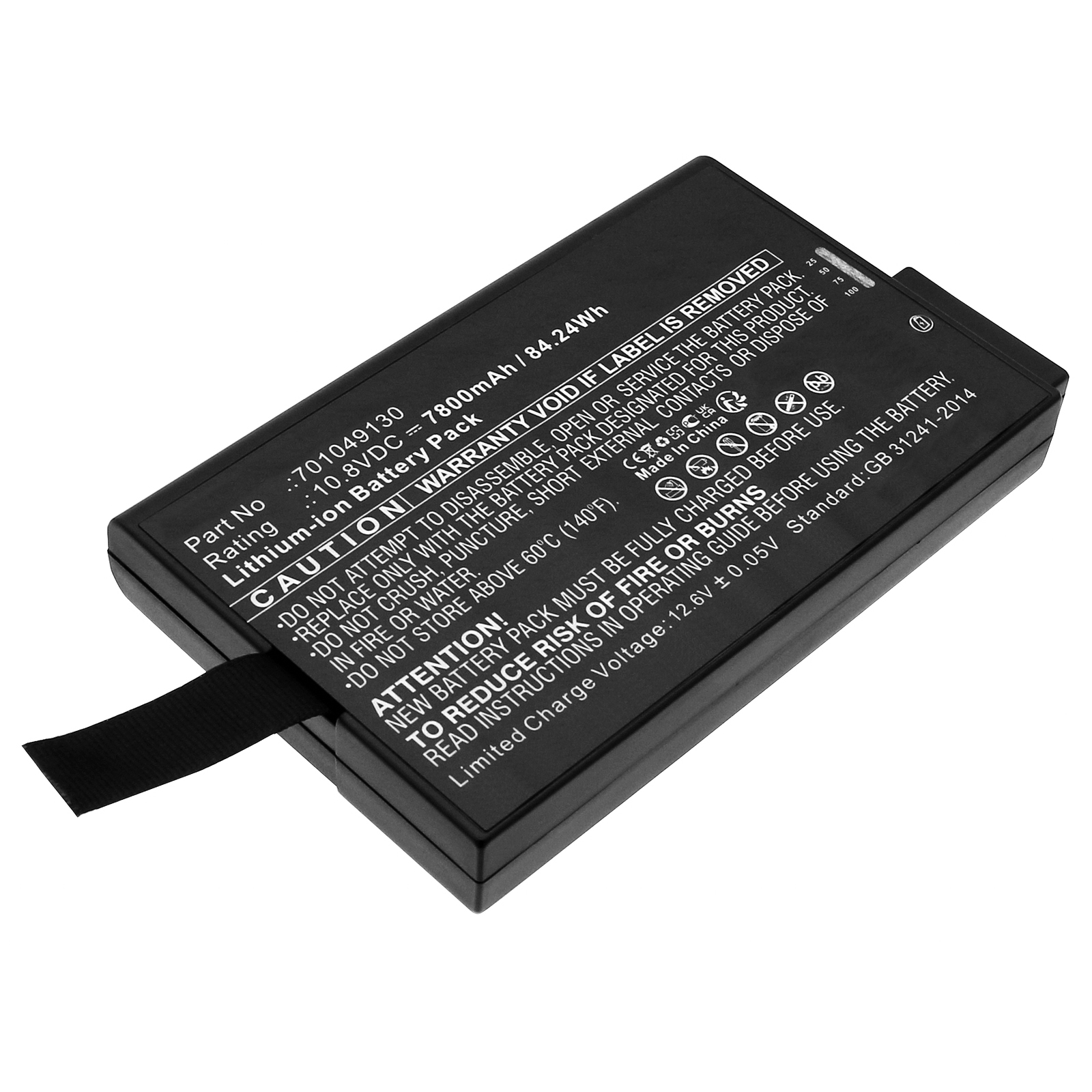 Synergy Digital Medical Battery, Compatible with MAQUET 350-0149-BA Medical Battery (Li-ion, 10.8V, 7800mAh)