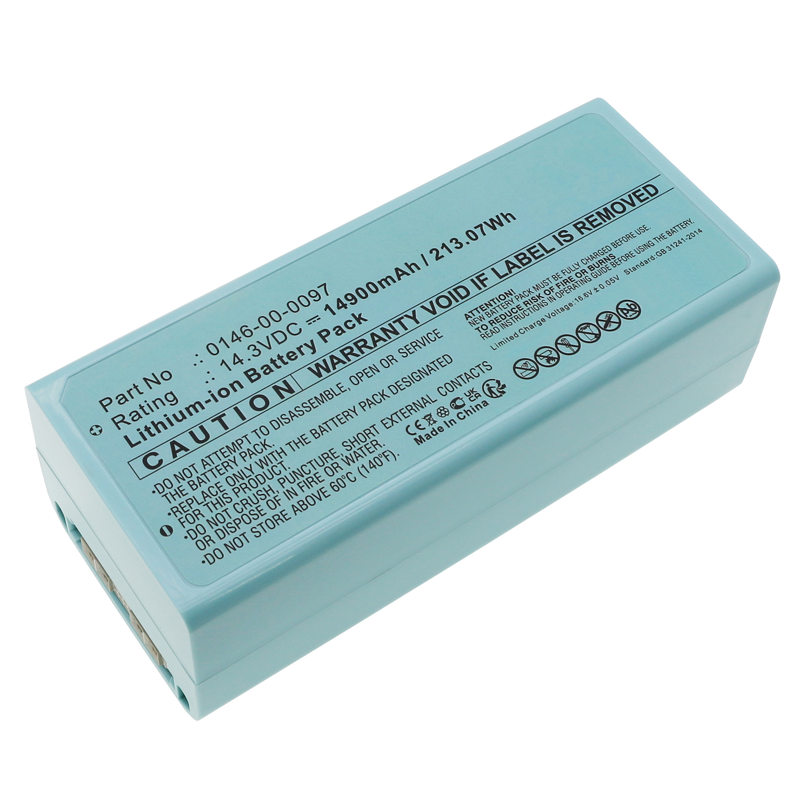 Synergy Digital Medical Battery, Compatible with MAQUET 0146-00-0097 Medical Battery (Li-ion, 14.3V, 14900mAh)