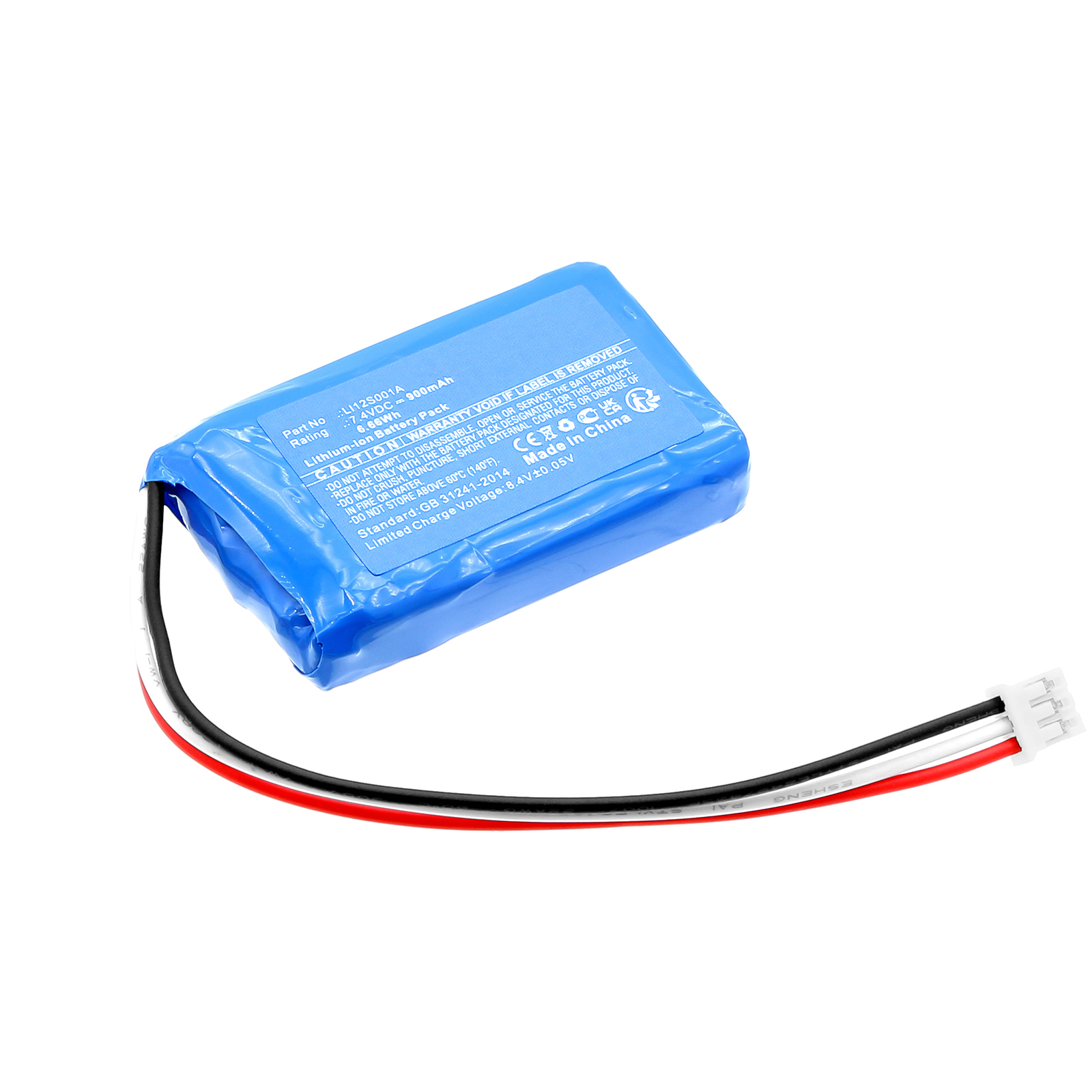 Synergy Digital Medical Battery, Compatible with Mindray LI12S001A Medical Battery (Li-ion, 7.4V, 900mAh)