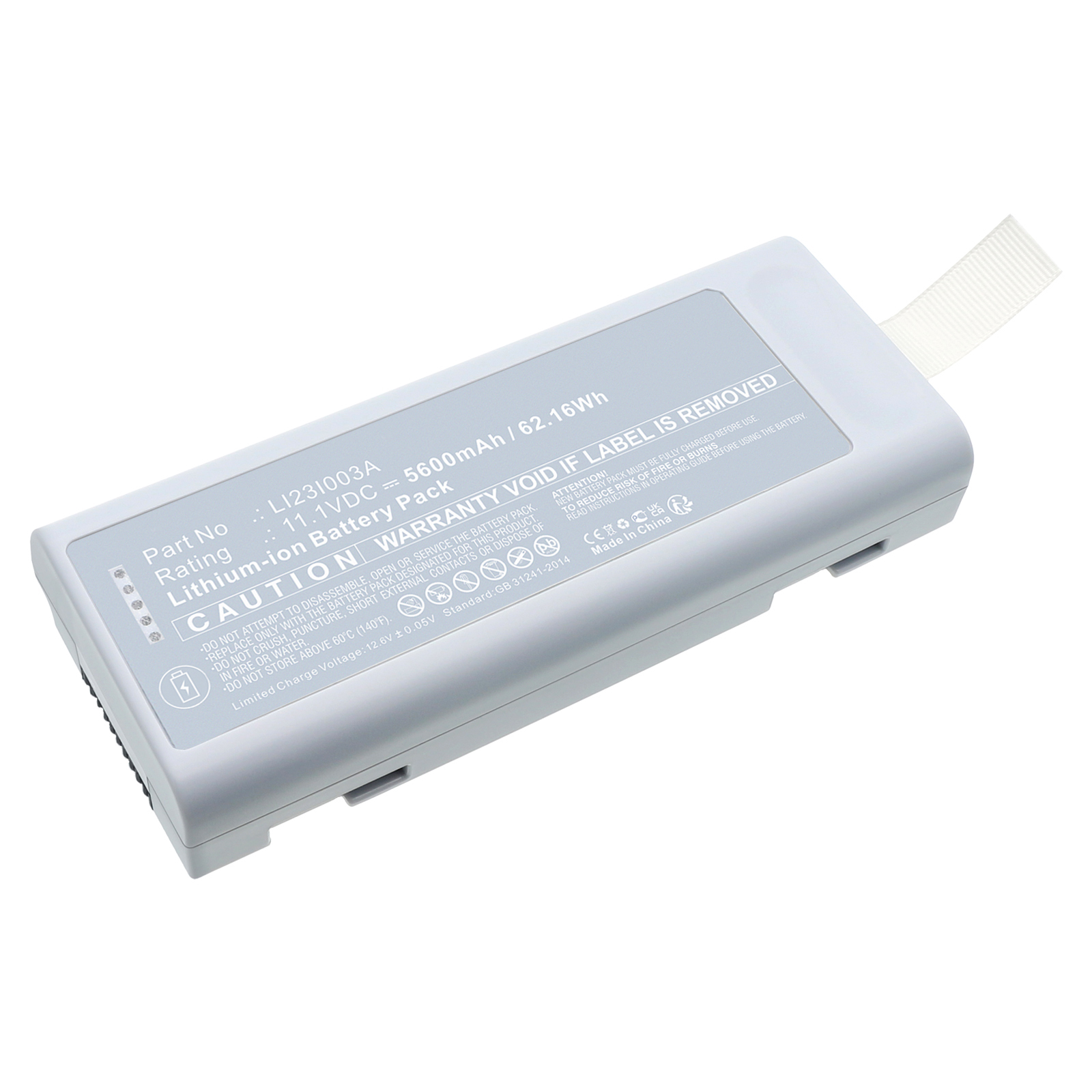 Synergy Digital Medical Battery, Compatible with Mindray LI23I003A Medical Battery (Li-ion, 11.1V, 5600mAh)