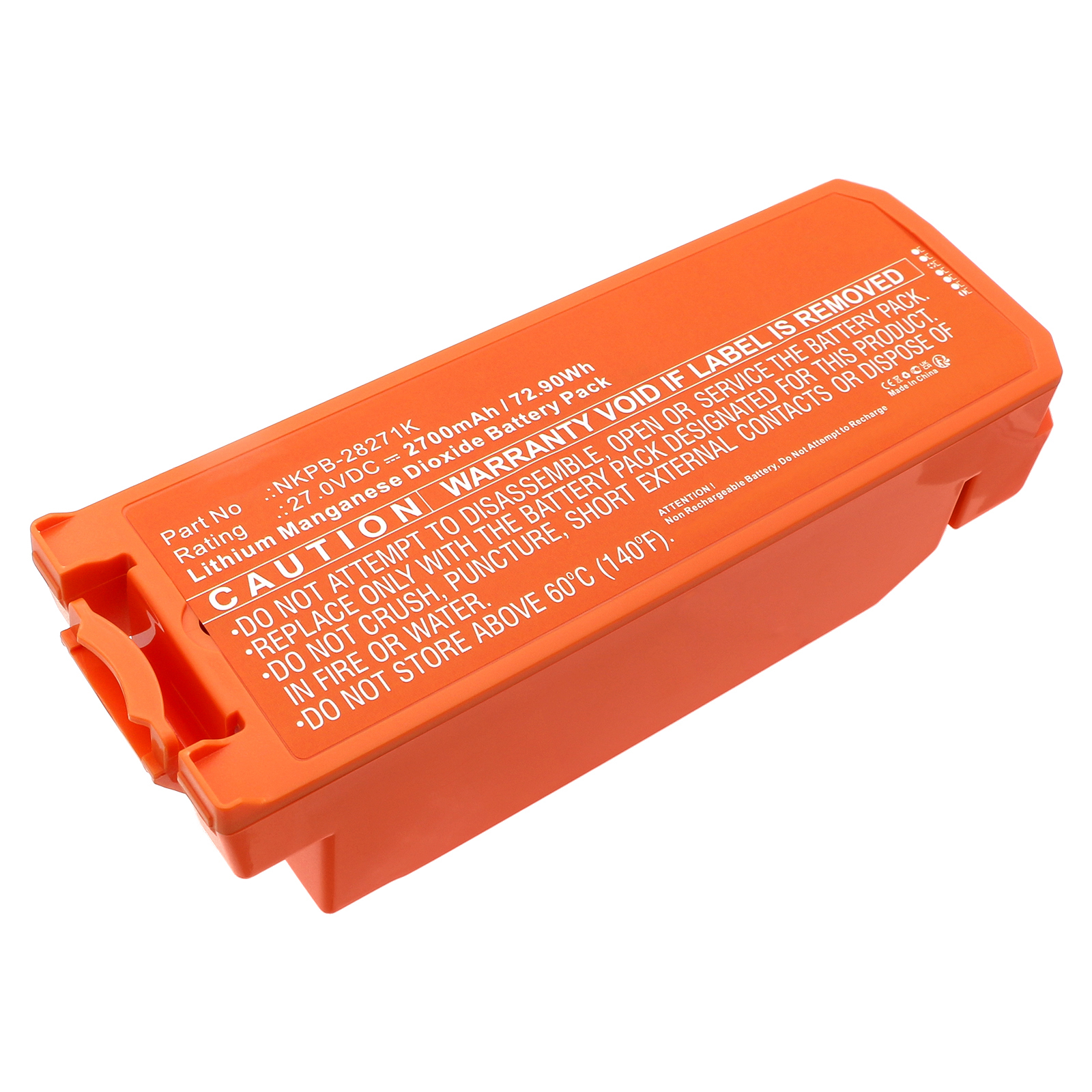 Synergy Digital Medical Battery, Compatible with Nihon Kohden X217A Medical Battery (Li-MnO2, 27V, 2700mAh)