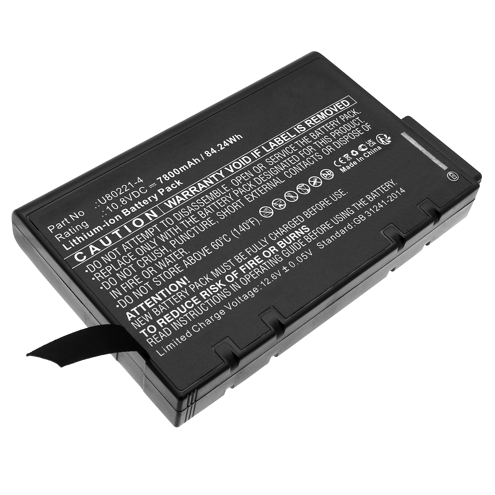 Synergy Digital Medical Battery, Compatible with Philips U80221-4 Medical Battery (Li-ion, 10.8V, 7800mAh)