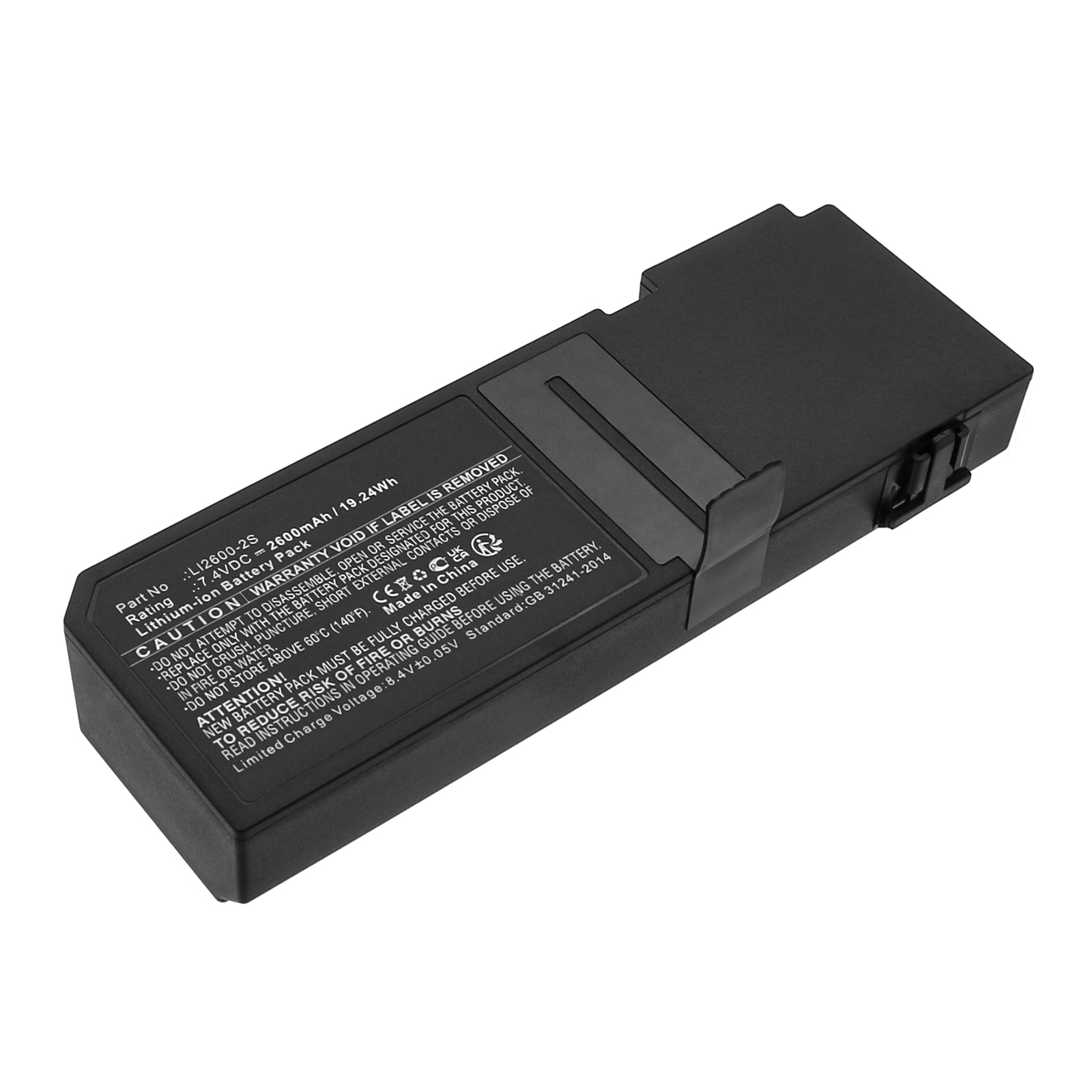 Synergy Digital Medical Battery, Compatible with SinoMDT ASLi2600-2S19.24 Medical Battery (Li-ion, 7.4V, 2600mAh)