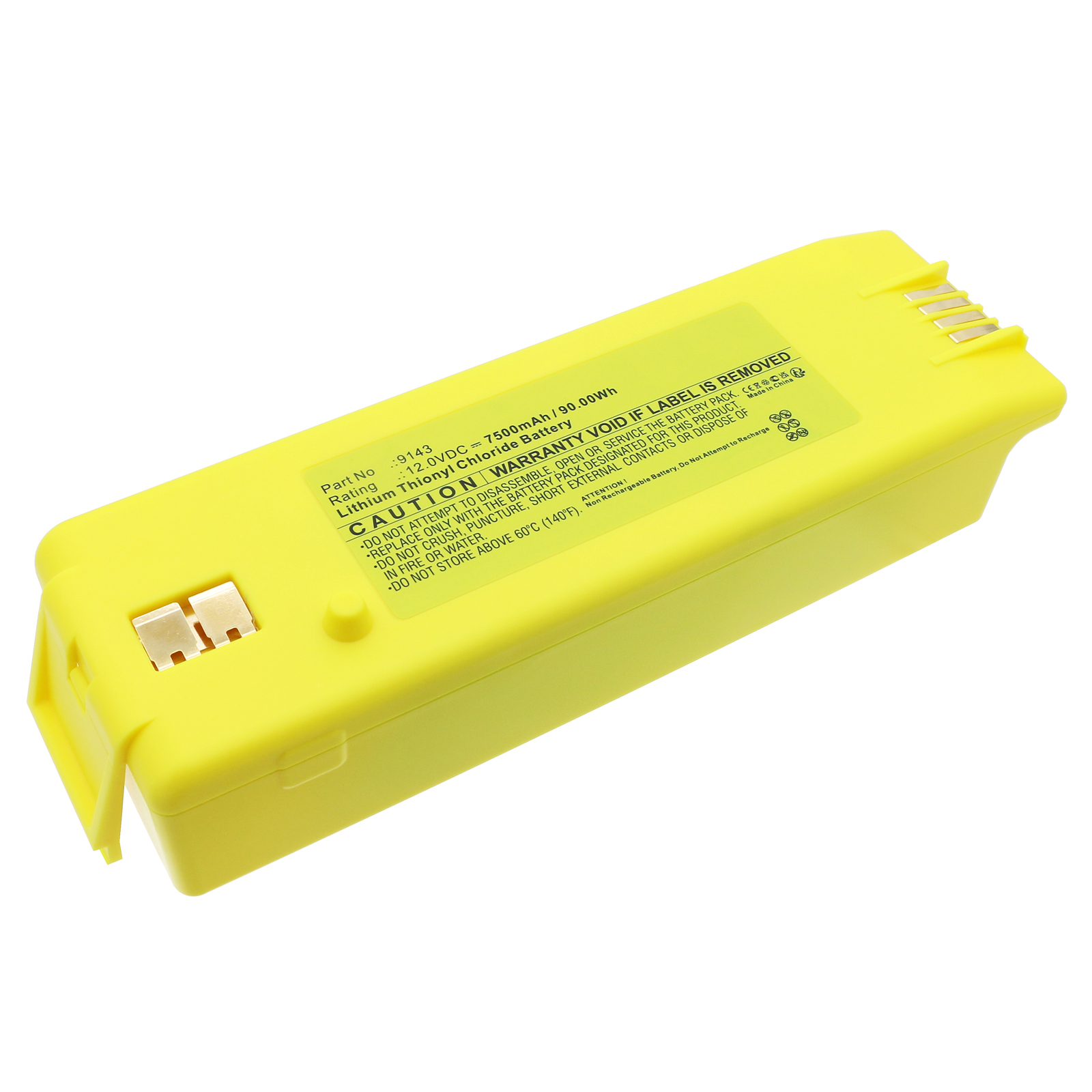 Synergy Digital Medical Battery, Compatible with Cardiac Science 9146-001 Medical Battery (Li-SOCl2, 12V, 7500mAh)