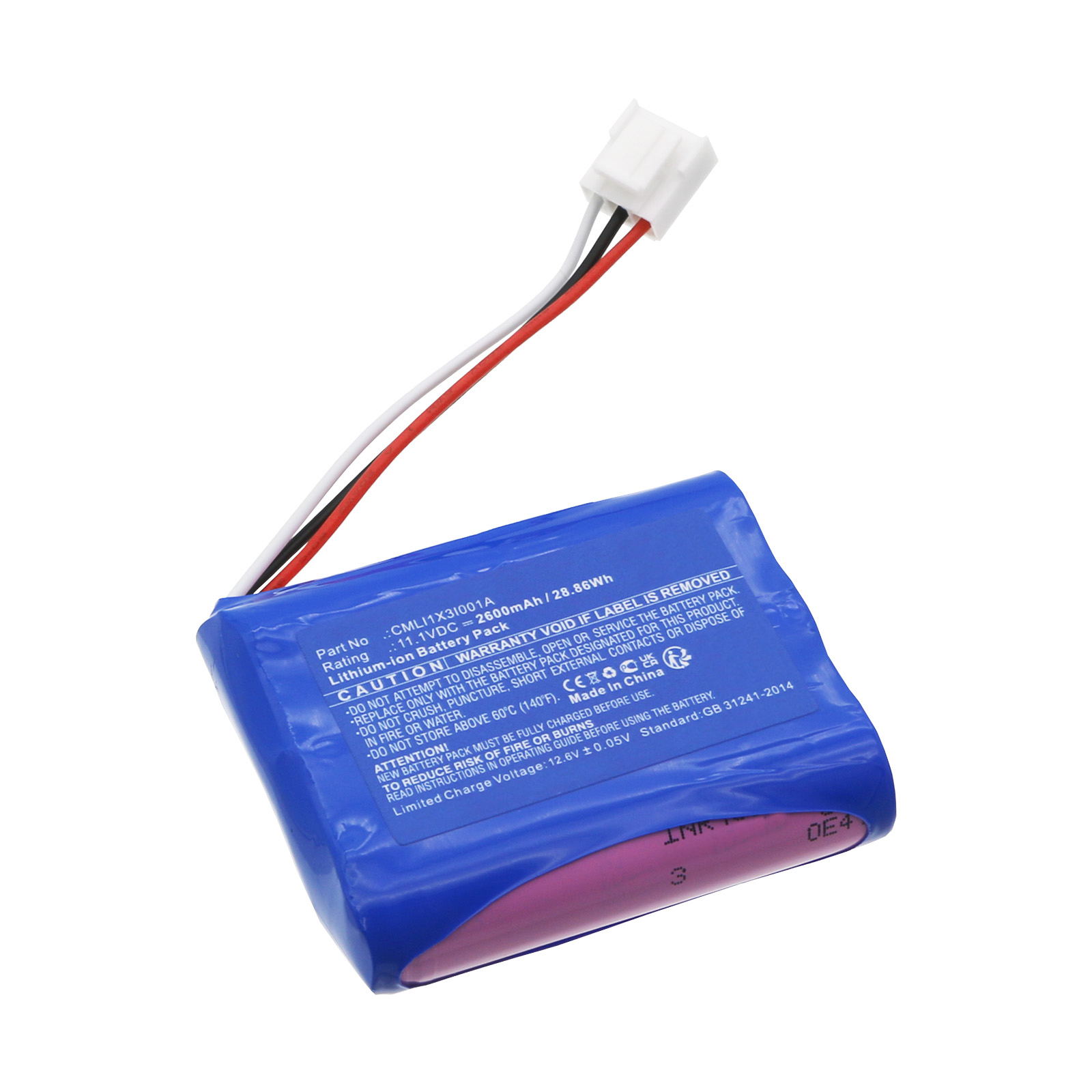 Synergy Digital Medical Battery, Compatible with COMEN CMLI1X3I001A Medical Battery (Li-ion, 11.1V, 2600mAh)