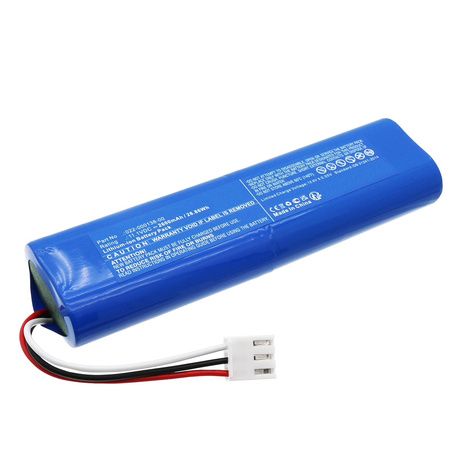 Synergy Digital Medical Battery, Compatible with COMEN 022-000138-00 Medical Battery (Li-ion, 11.1V, 2600mAh)