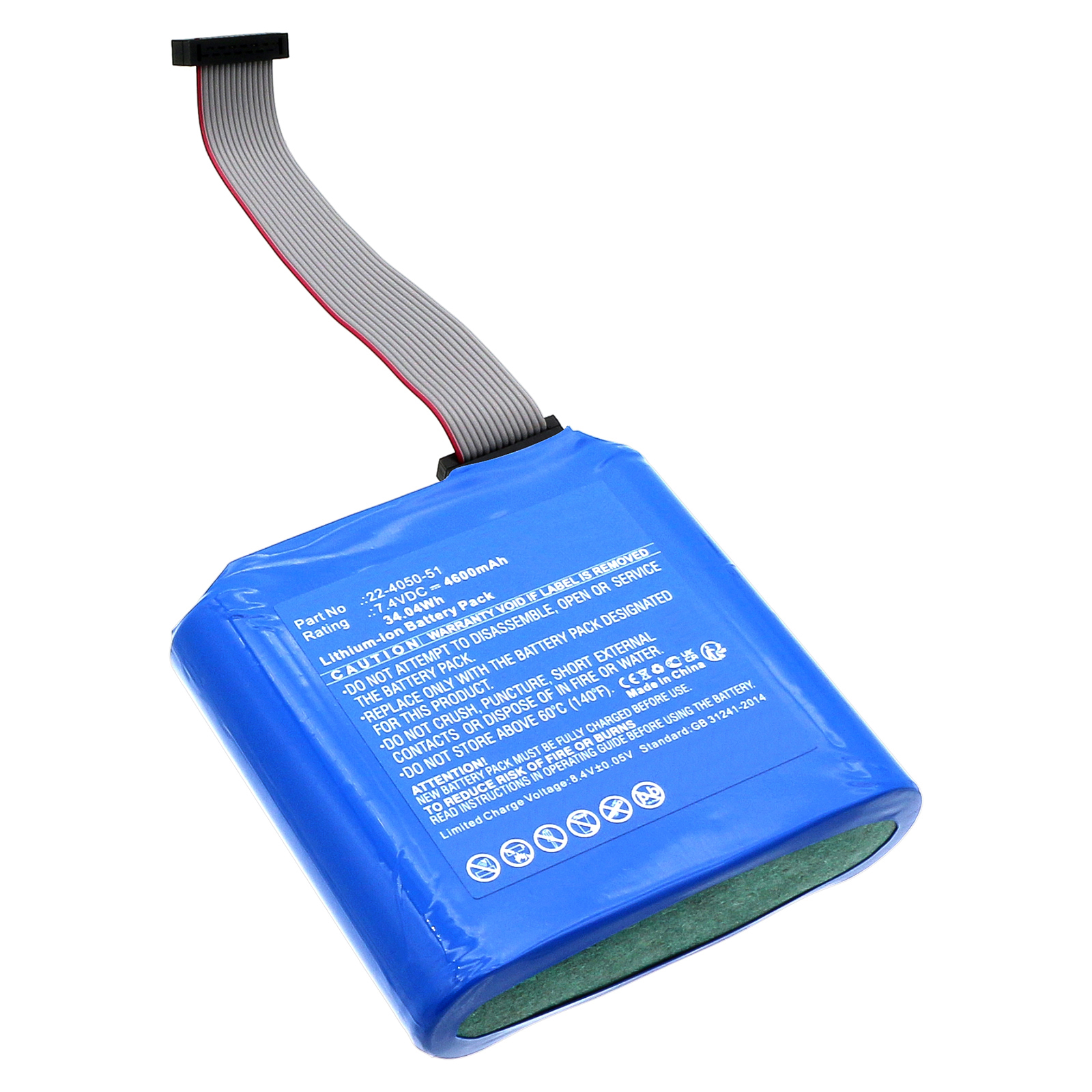 Synergy Digital Medical Battery, Compatible with Medfusion 22-4050-51 Medical Battery (Li-ion, 7.4V, 4600mAh)