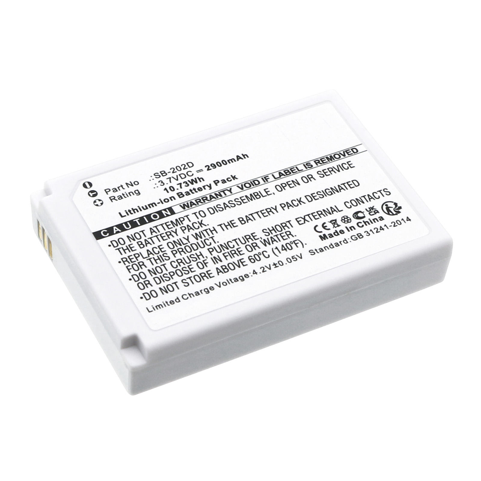 Synergy Digital Medical Battery, Compatible with Nihon Kohden SB-202D Medical Battery (Li-ion, 3.7V, 2900mAh)