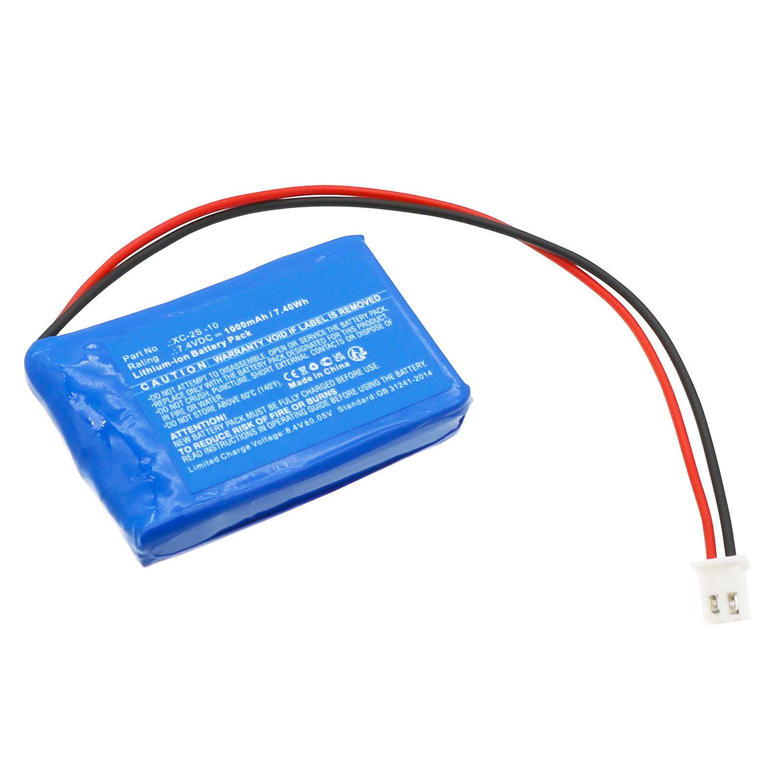 Synergy Digital Medical Battery, Compatible with Sigma XC-2S -10 Medical Battery (Li-ion, 7.4V, 1000mAh)