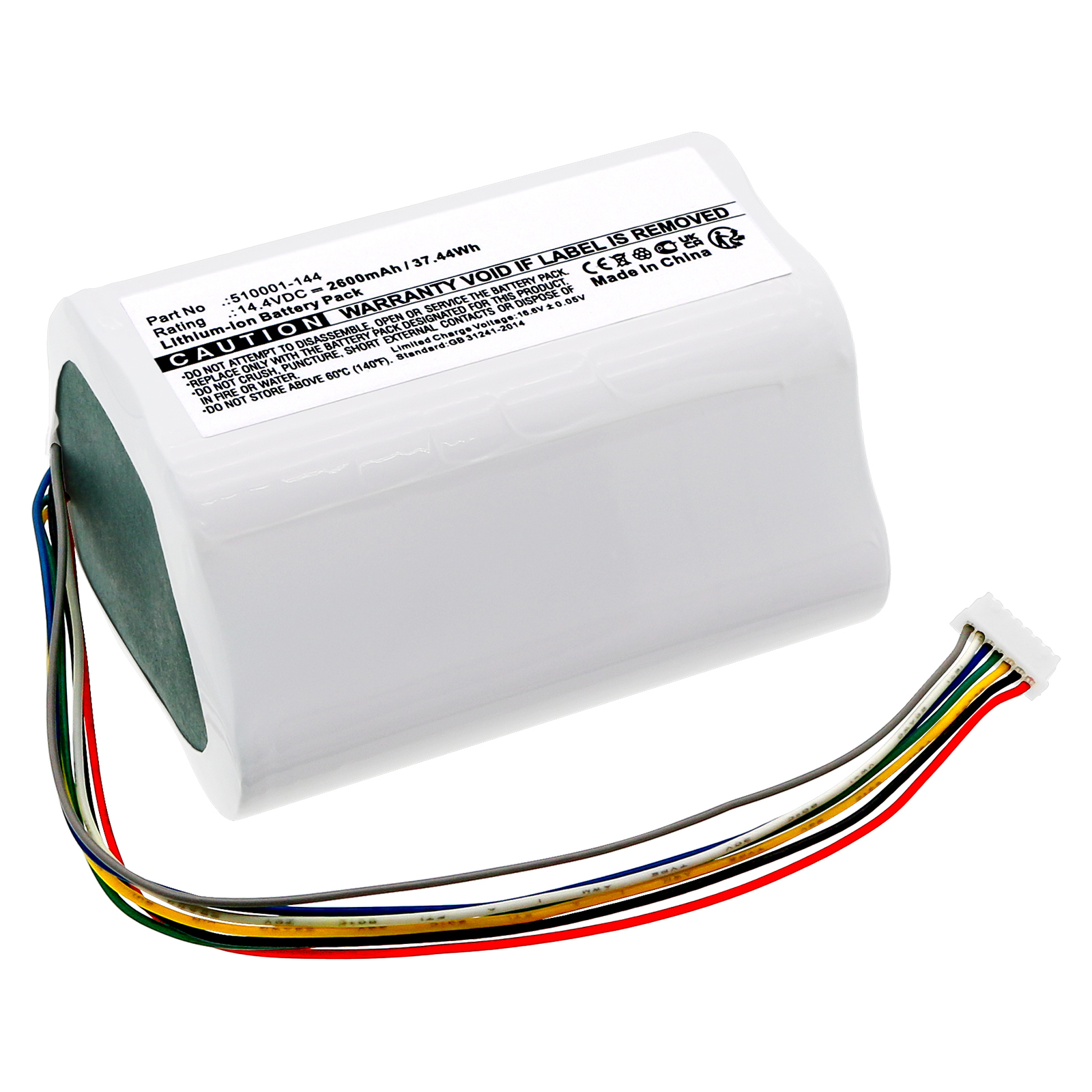 Synergy Digital Medical Battery, Compatible with Smith & Nephew 510001-144 Medical Battery (Li-ion, 14.4V, 2600mAh)