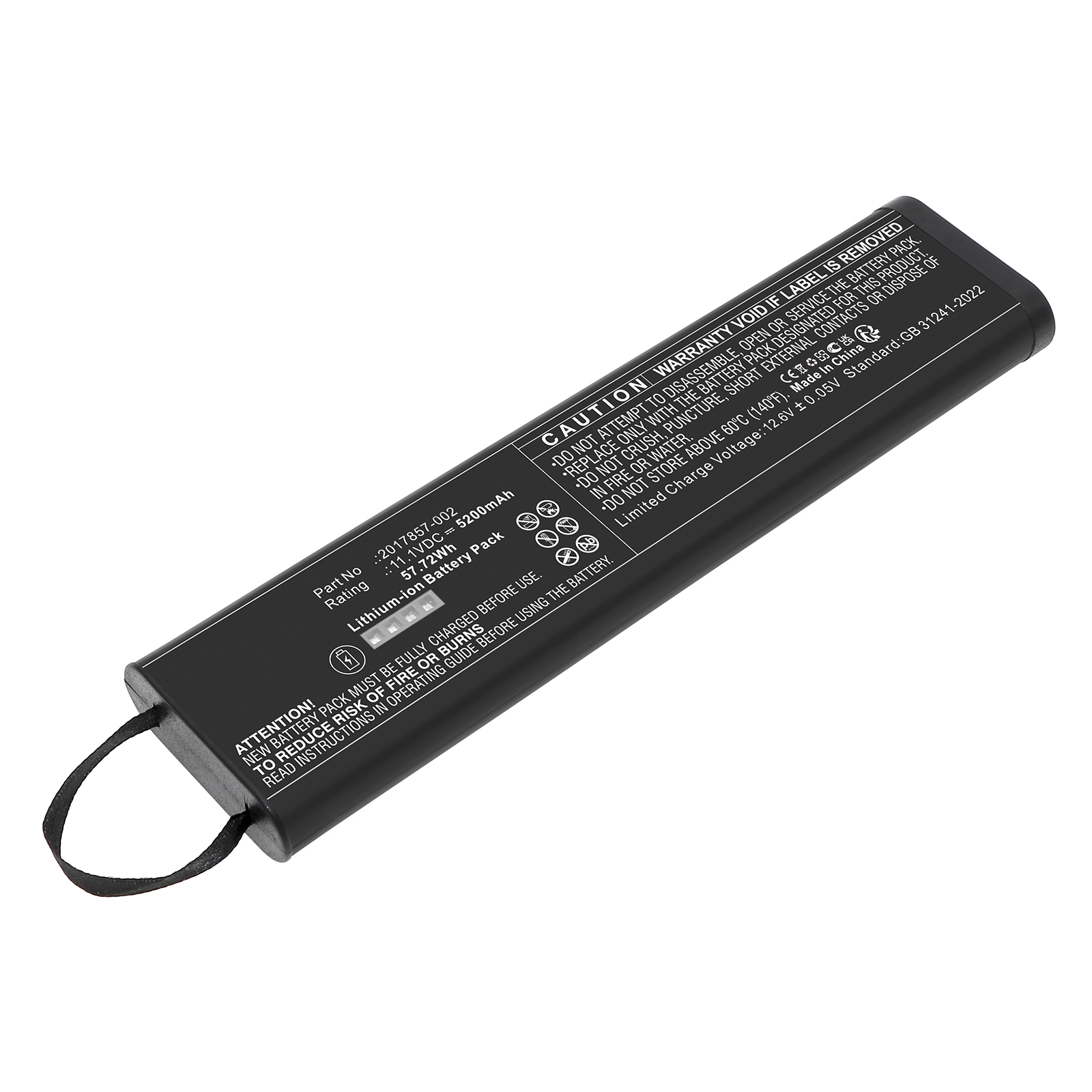 Synergy Digital Medical Battery, Compatible with GE 2017857-002 Medical Battery (Li-ion, 11.1V, 5200mAh)