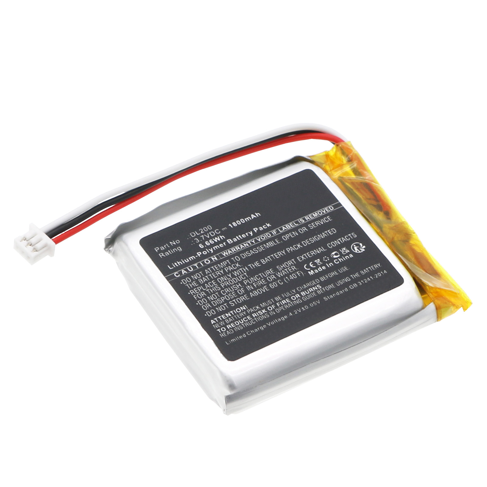 Synergy Digital Medical Battery, Compatible with 3GEN DL200 Medical Battery (Li-Pol, 3.7V, 1800mAh)