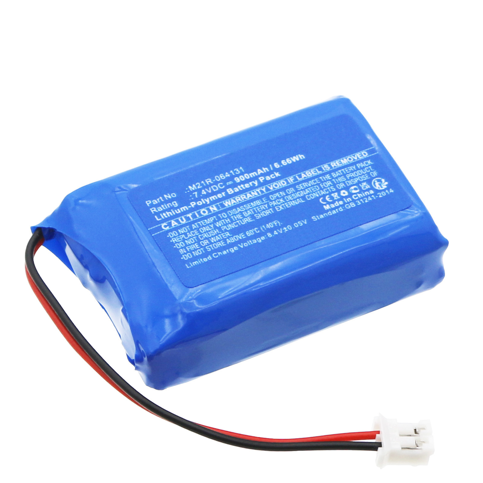 Synergy Digital Medical Battery, Compatible with EDAN M21R-064131 Medical Battery (Li-Pol, 7.4V, 900mAh)